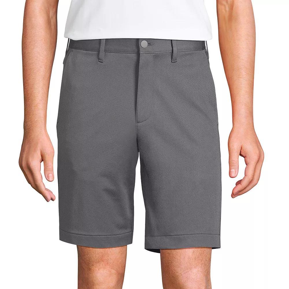 Men's Lands' End Traditional-Fit 9-inch Flex Performance Golf Shorts, Size: 35, Grey Product Image
