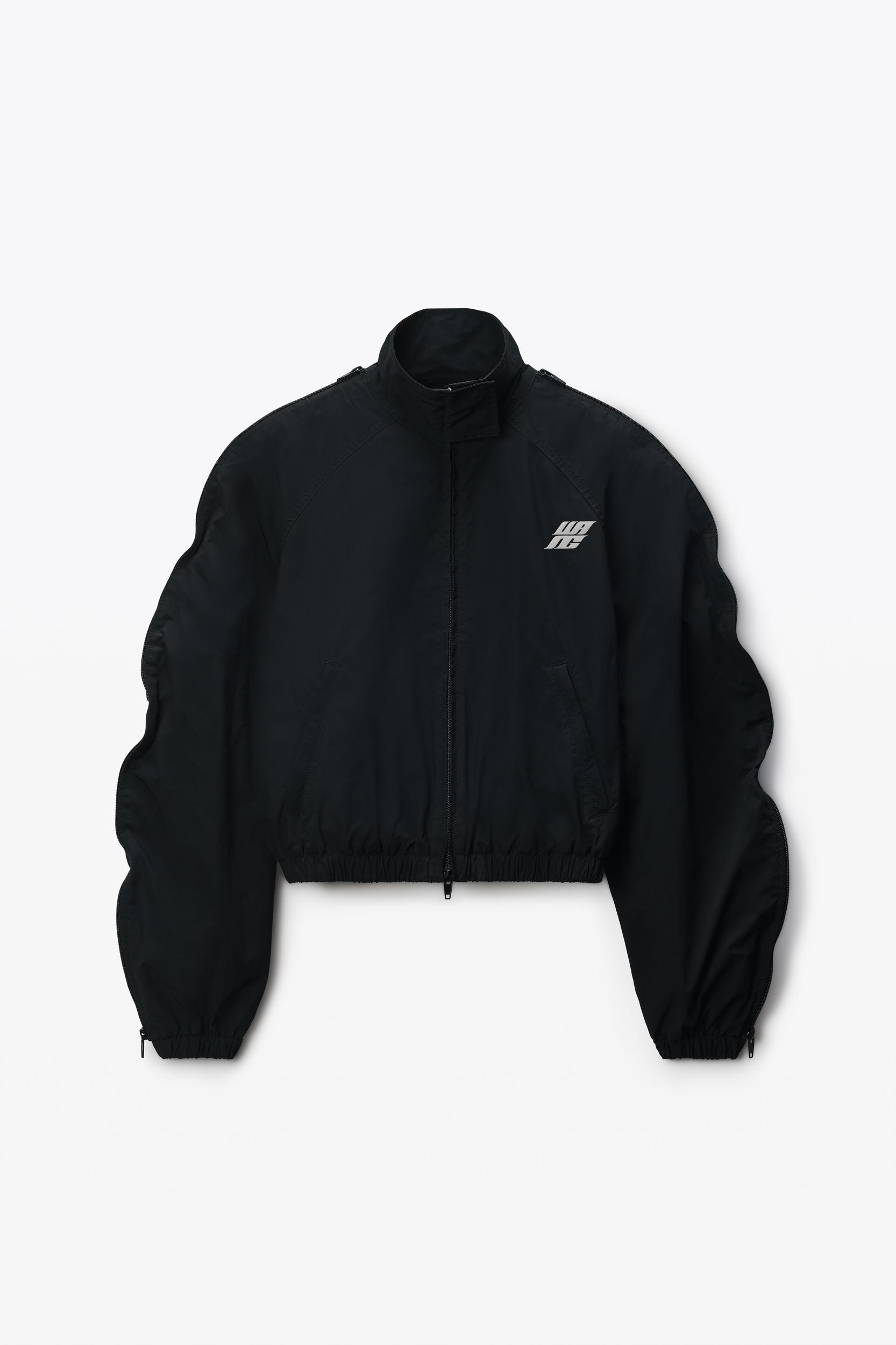 Black Oversized Track Jacket Product Image