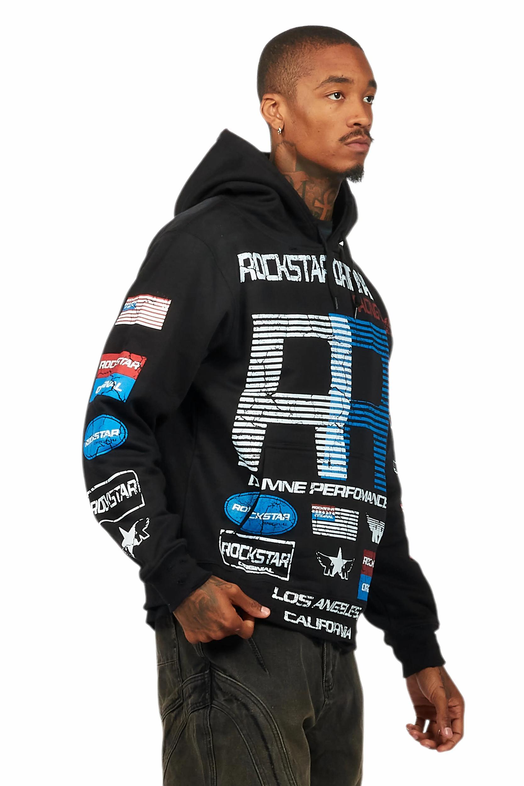 RSO Racing Club Black Graphic Hoodie Male Product Image