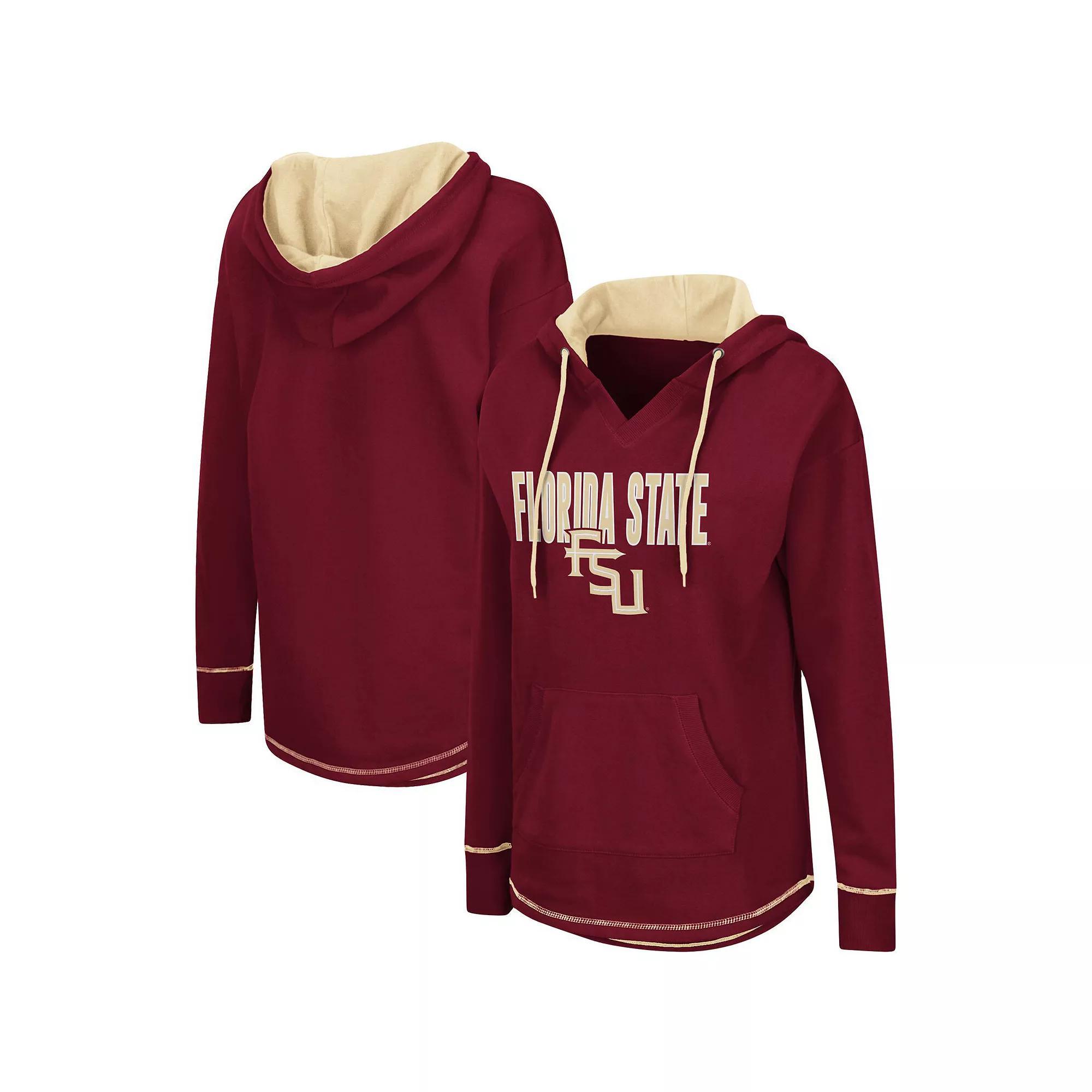 Women's Colosseum Red Wisconsin Badgers Tunic Pullover Hoodie, Size: Small Product Image