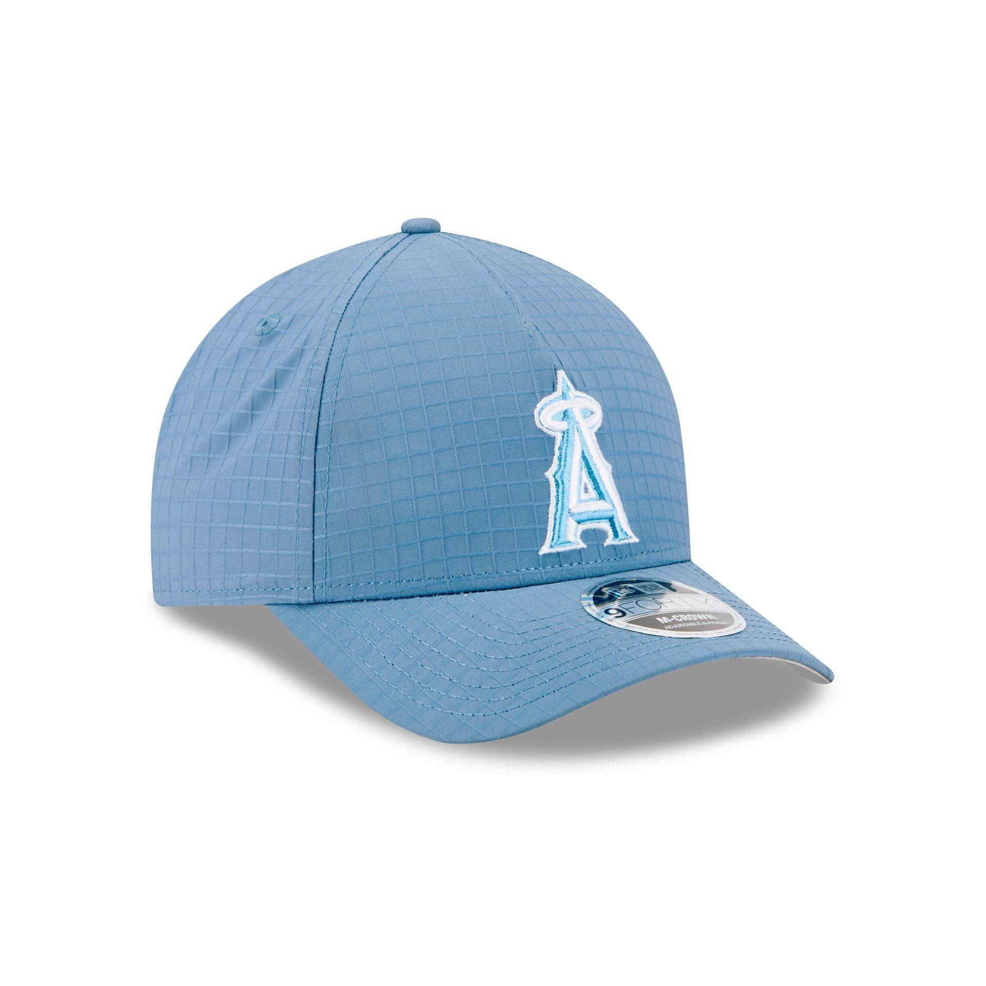 Los Angeles Angels Blue Ripstop 9FORTY M-Crown A-Frame Snapback Hat Male Product Image