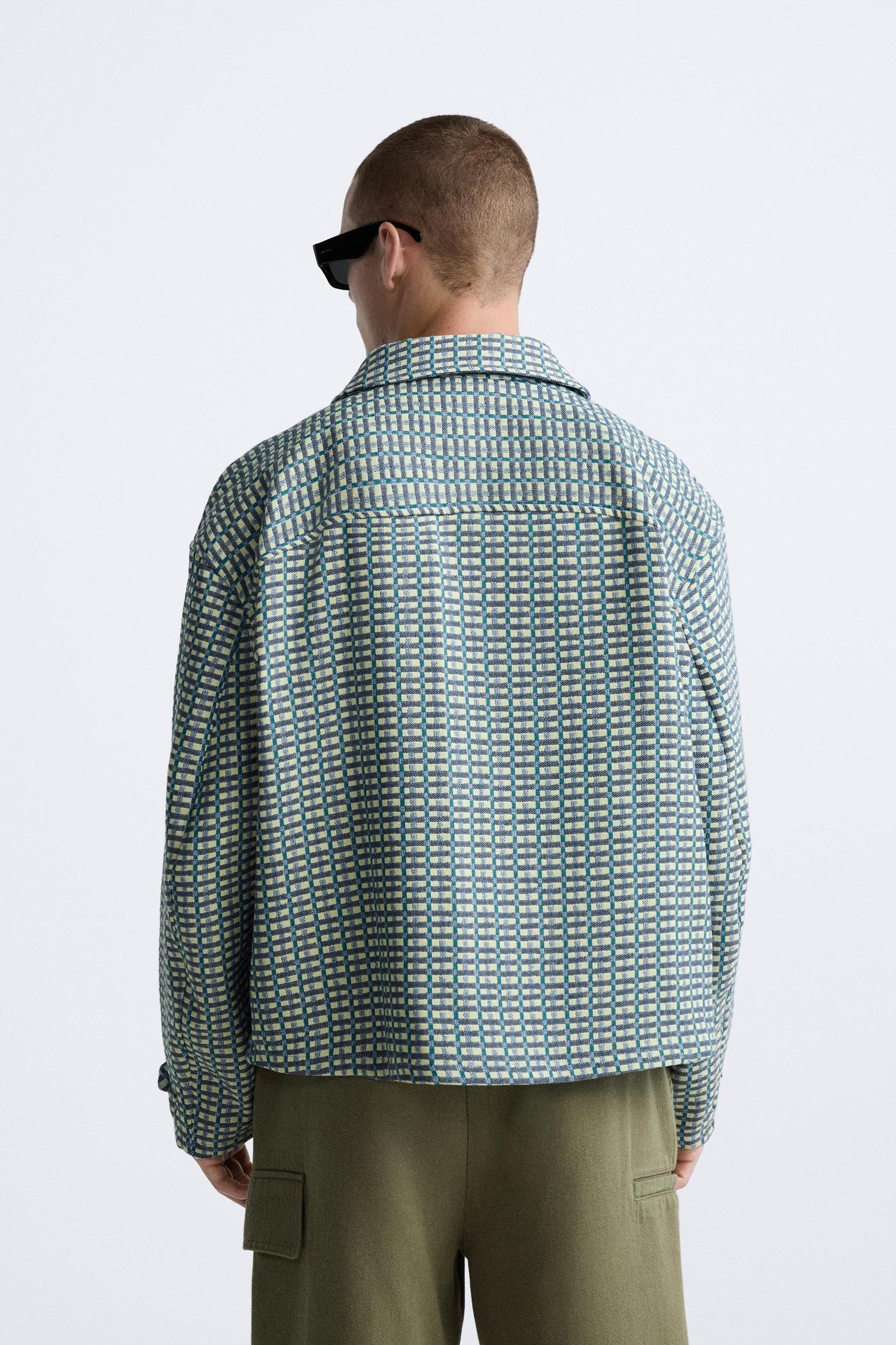 PLAID JACQUARD JACKET Product Image