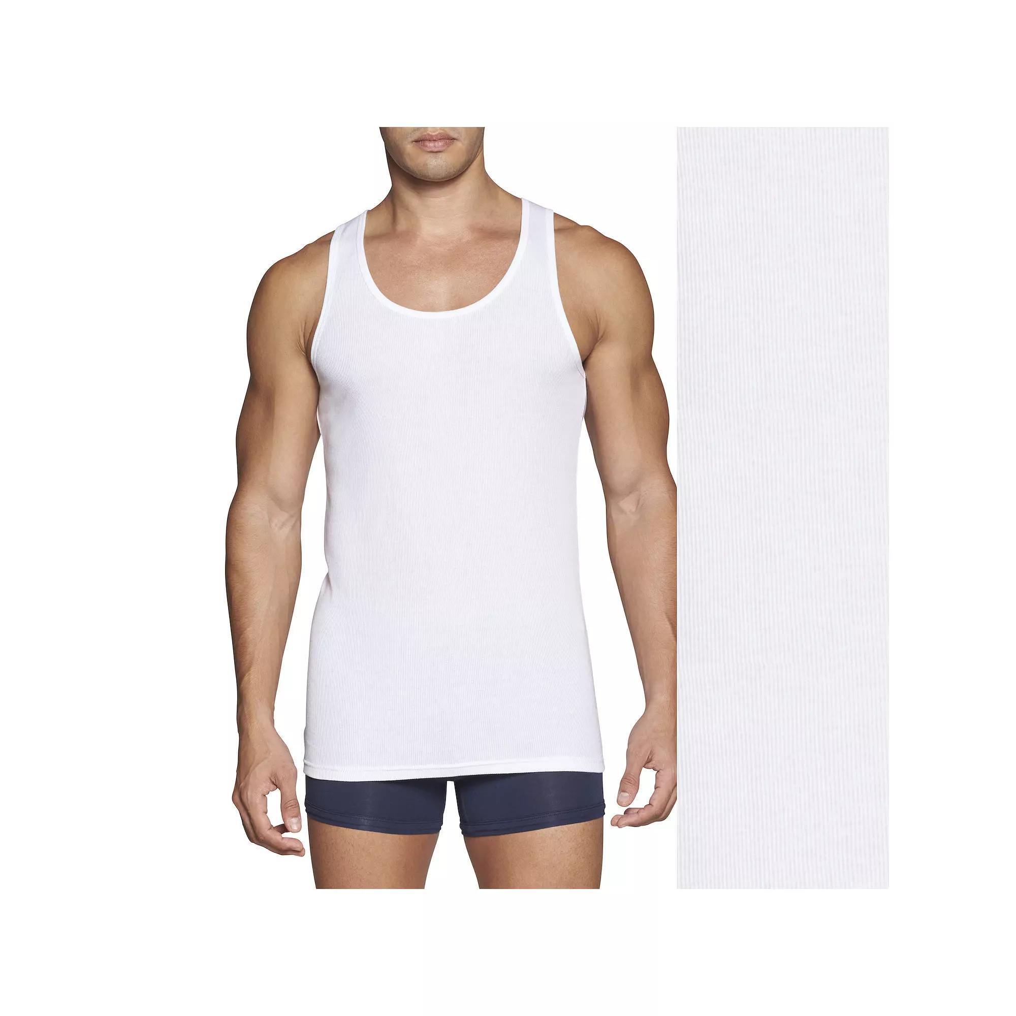 Mens Tommy Hilfiger 3-pack Cotton Classic Tank Top with Moisture Wicking Product Image