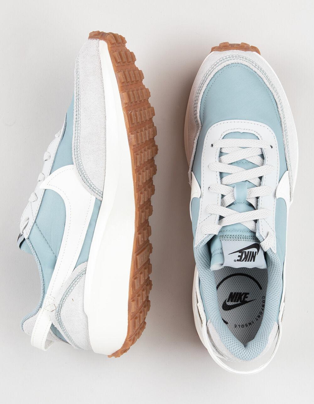 NIKE Waffle Debut Womens Shoes - WHT/BLUE Product Image