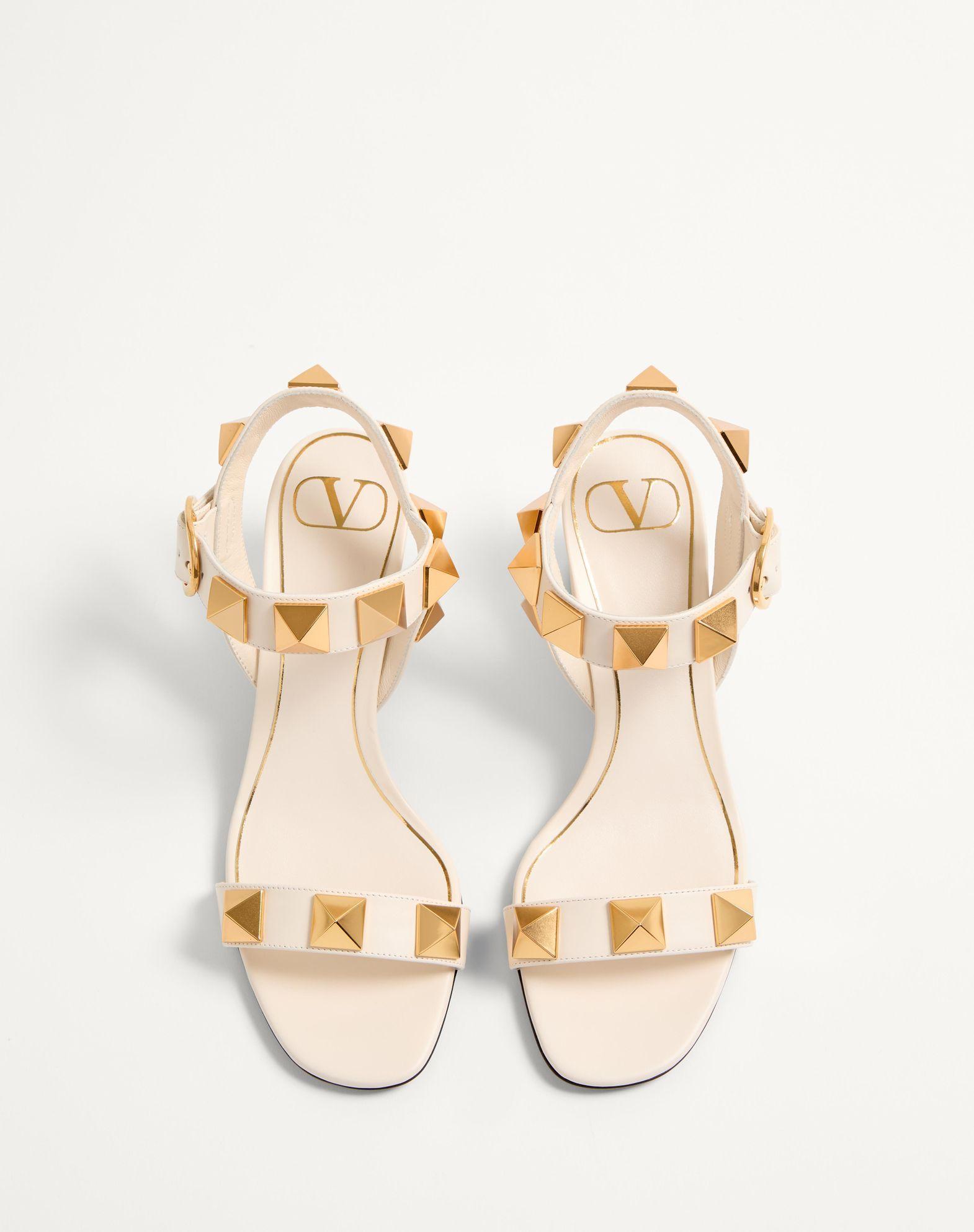 Roman Stud Calfskin Sandal 60 Mm  Product Image