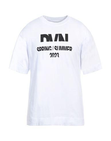 DRIES VAN NOTEN Man T-shirt White Size L Cotton Product Image
