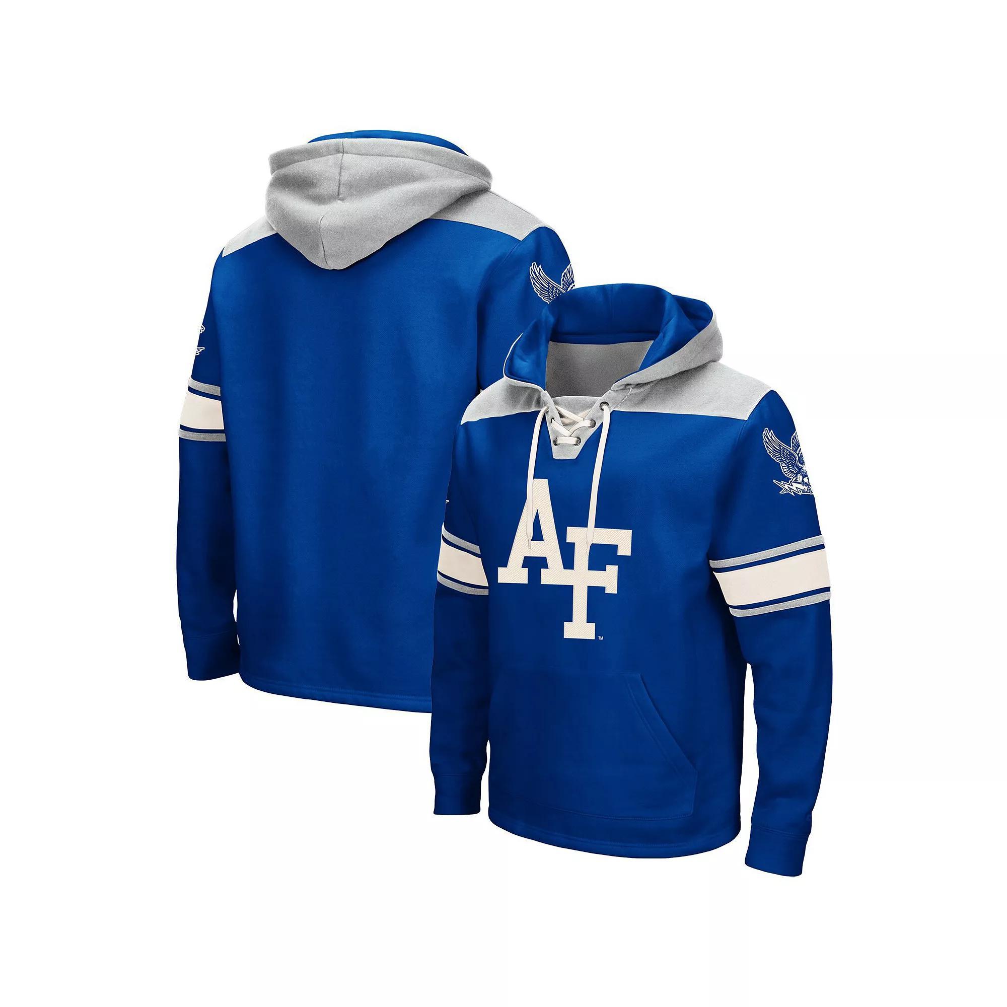 Men's Colosseum Royal Air Force Falcons 2.0 Lace-Up Hoodie, Size: 2XL, Afa Blue Product Image