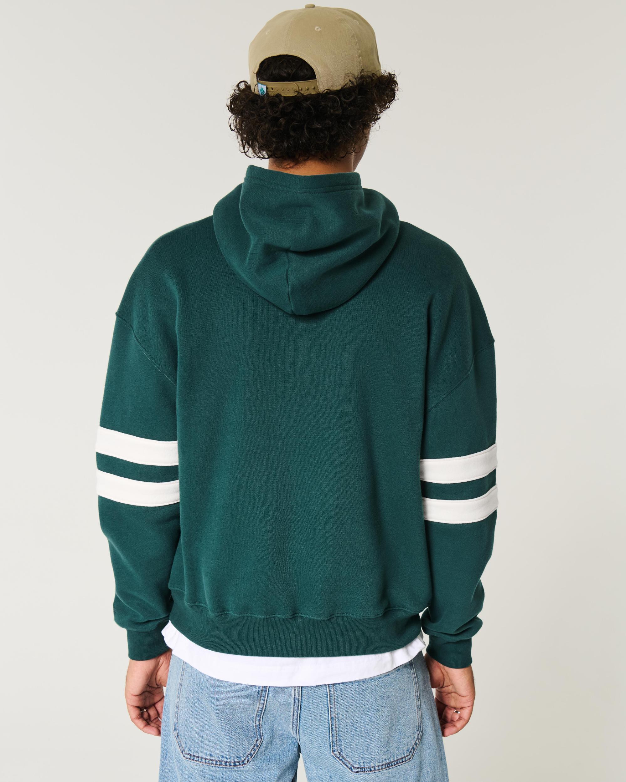 Boxy Colorblock Hoodie Product Image