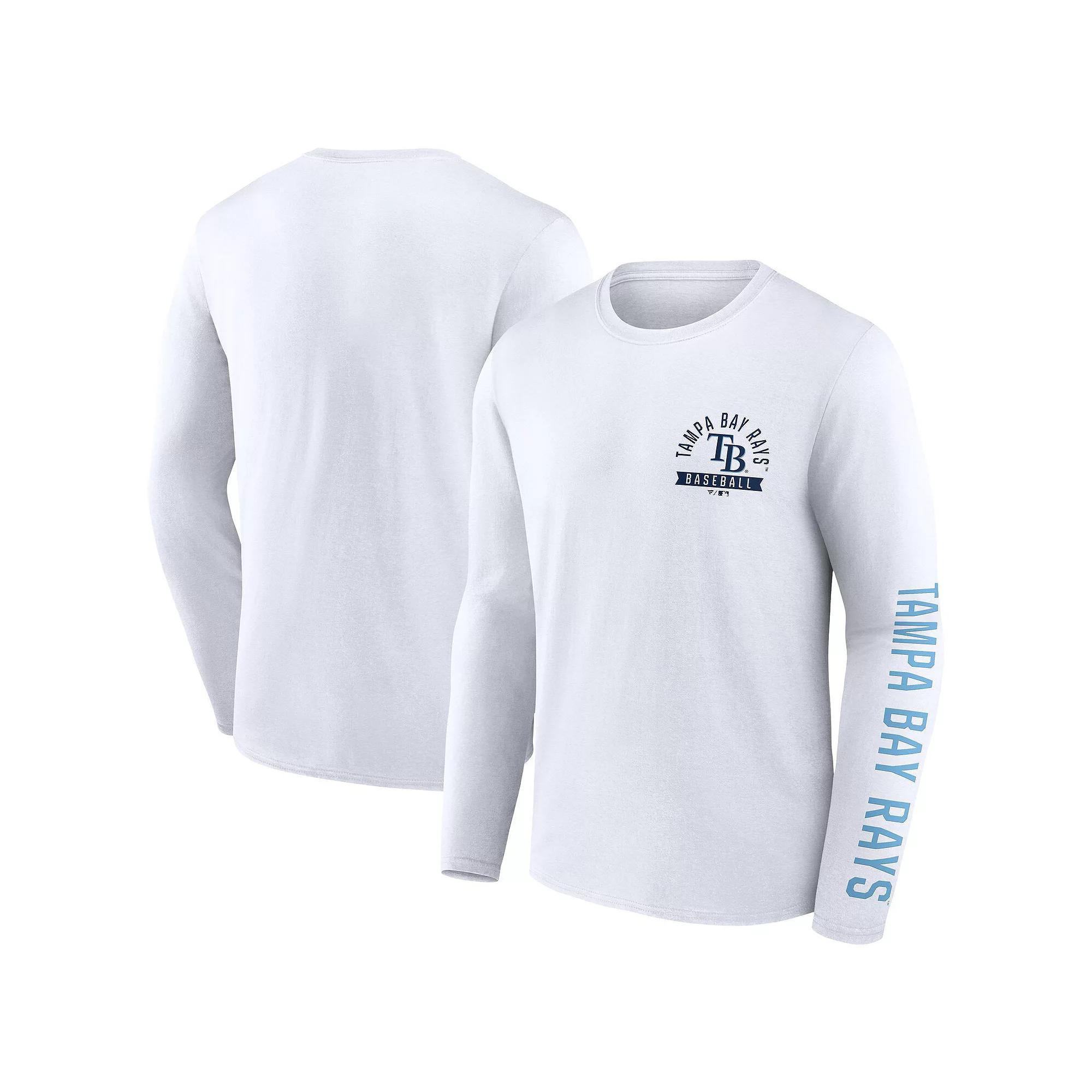 Mens Fanatics Tampa Bay Rays Press Box Long Sleeve T-Shirt Product Image