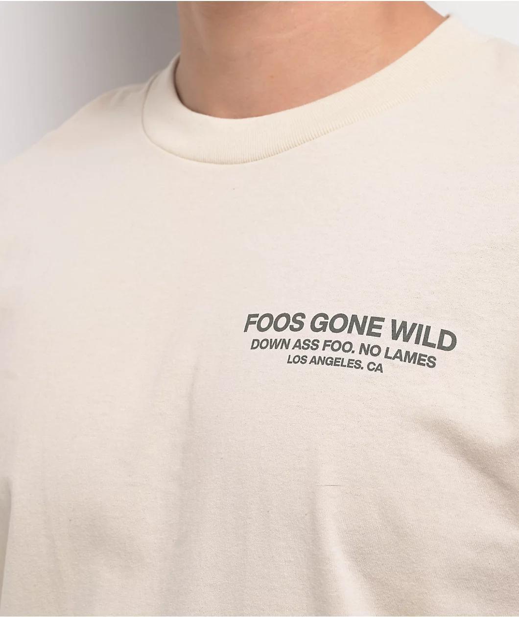 Foos Gone Wild Keep Ya Socks Up Natural T-Shirt Product Image