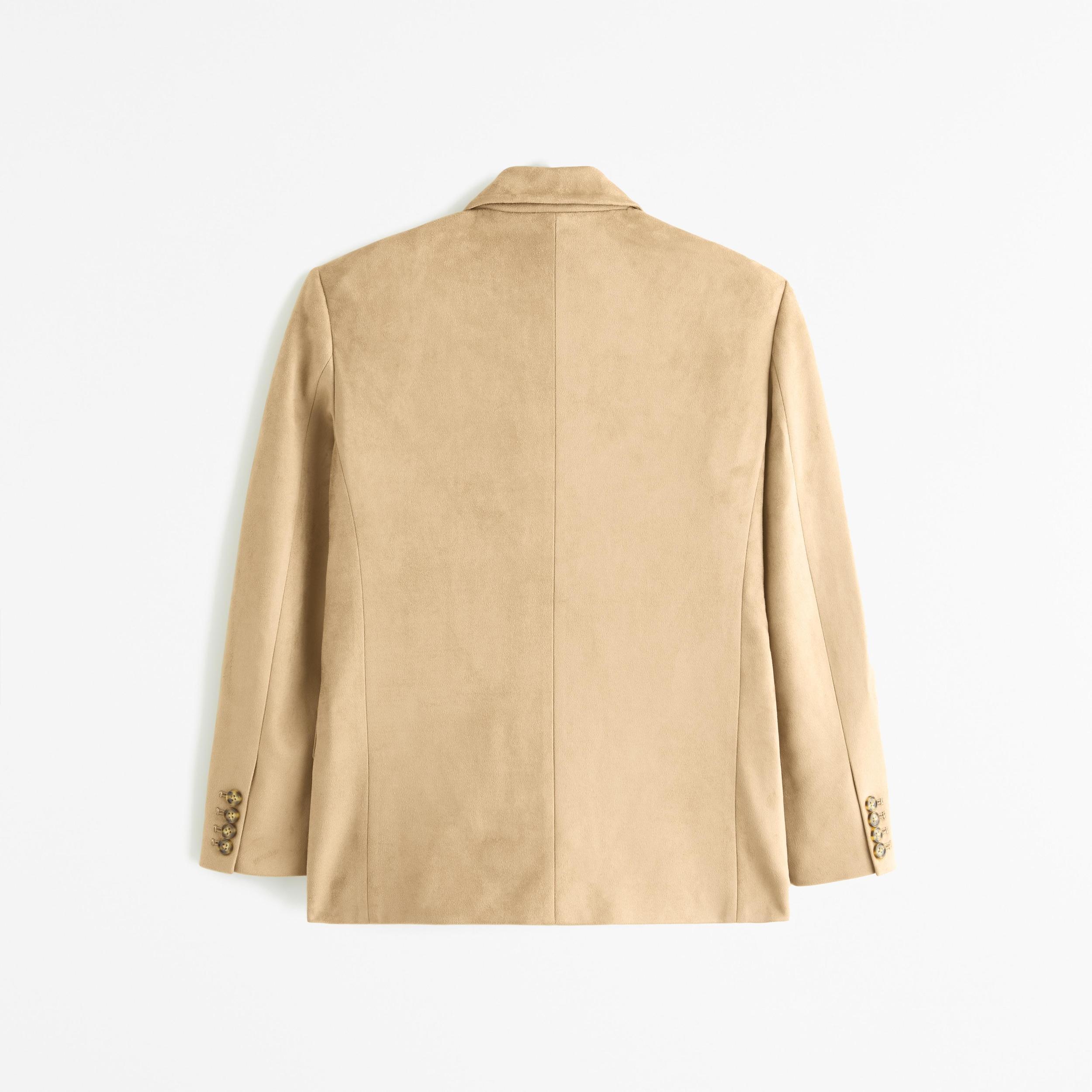 Faux Suede Slouchy Blazer Product Image