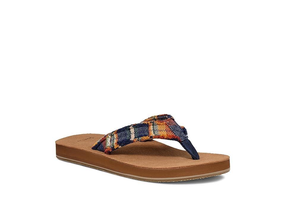 Sanuk Mens Fraid Not Blanket Flip Flop Sandal Product Image
