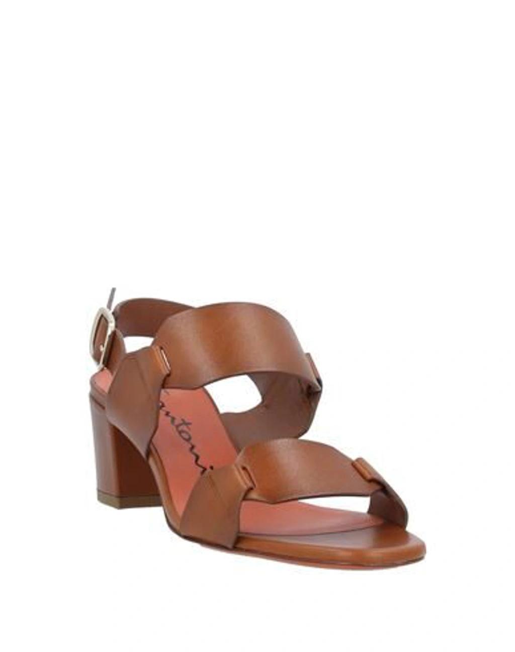 SANTONI Sandals In Brown Product Image