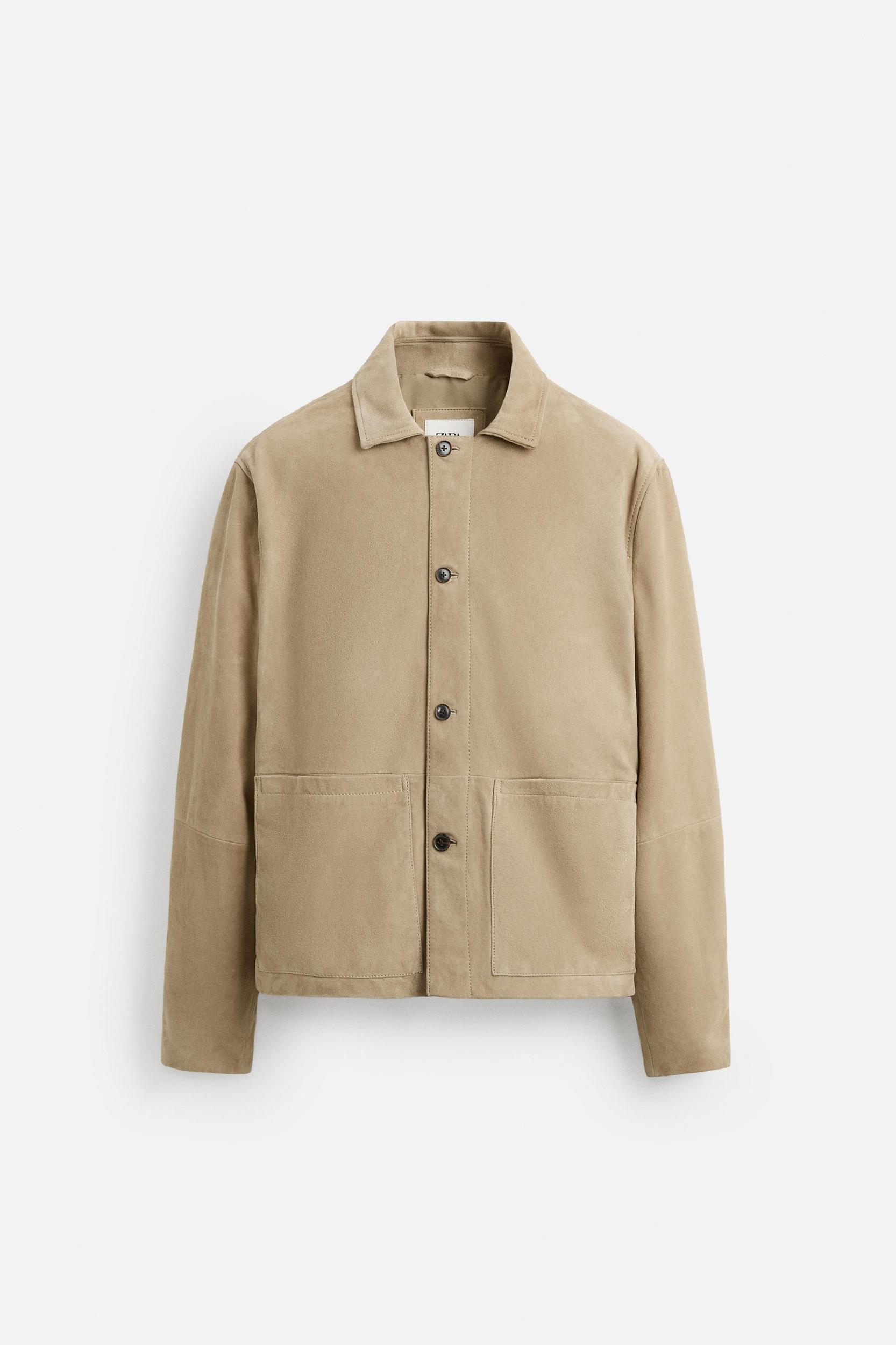 SUEDE OVERSHIRT Product Image