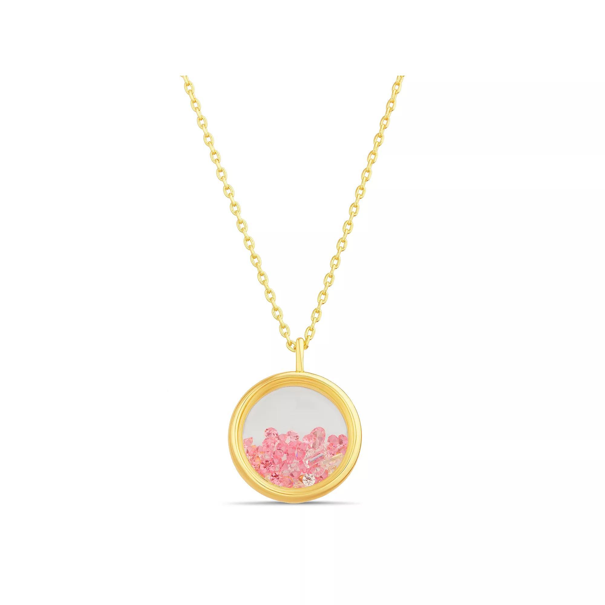 Paige Harper Color Therapy Gold Tone Cubic Zirconia Shaker Necklace, Womens, Size: 16+3 Product Image