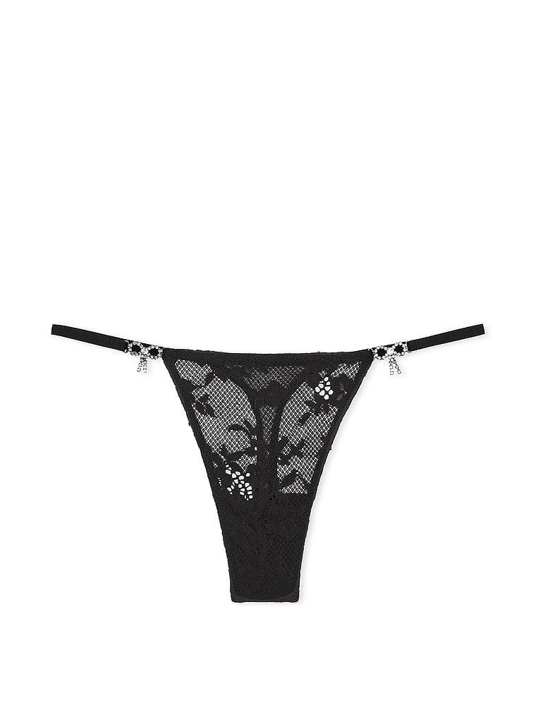 Twinkle Bow Lace Thong Panty Product Image