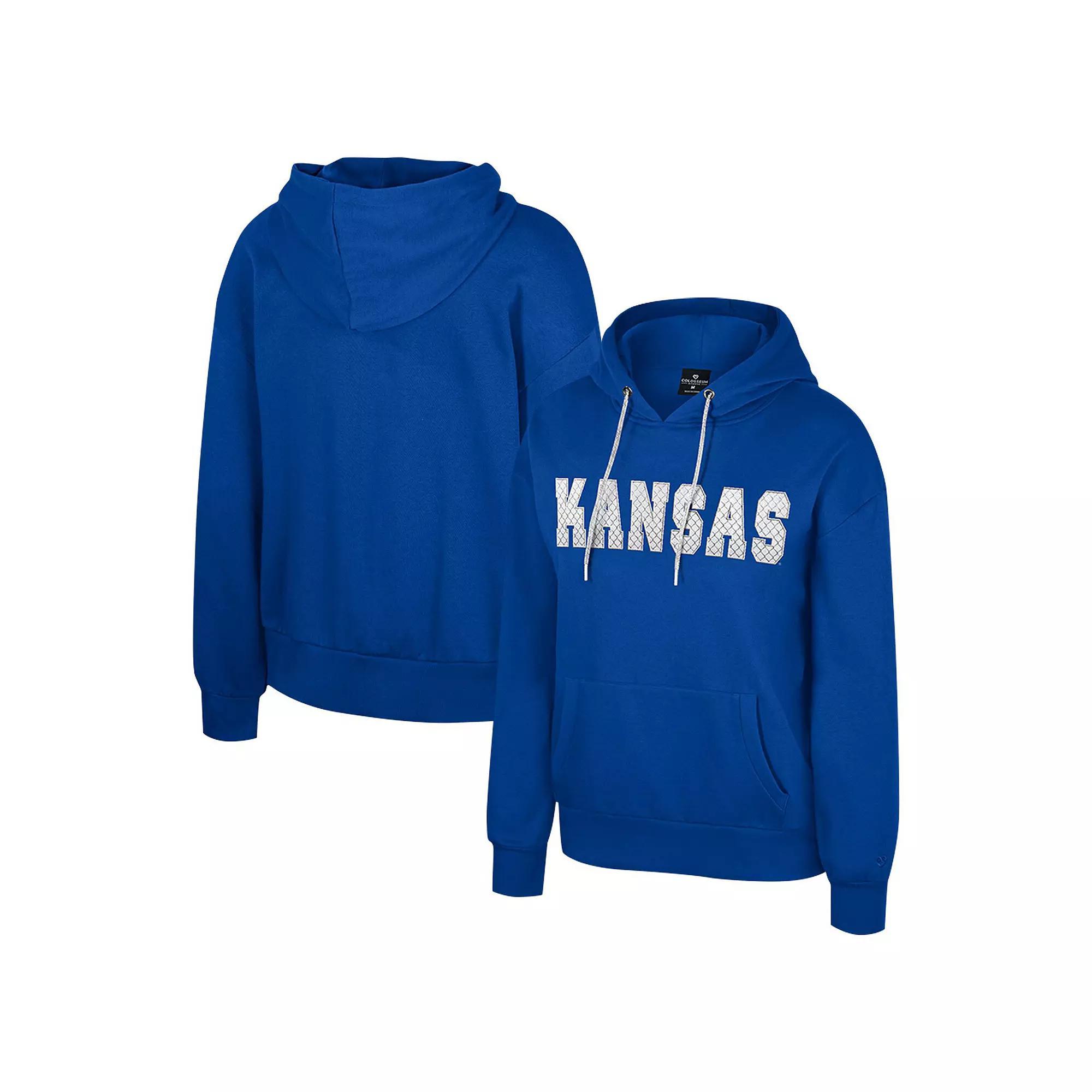 Women's Colosseum Royal Florida Gators Reflection Rhinestone Drawcord Pullover Hoodie, Size: XL, Blue Product Image