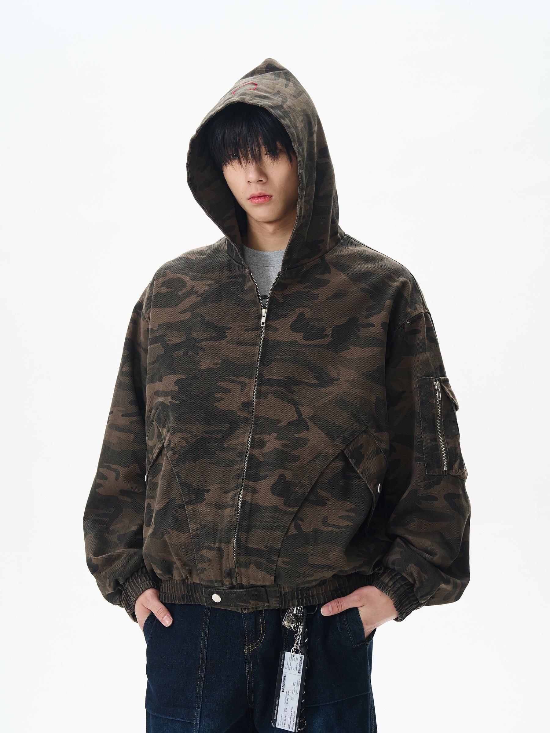 RT No. 12414 CAMO ZIP-UP HOODED JK Product Image