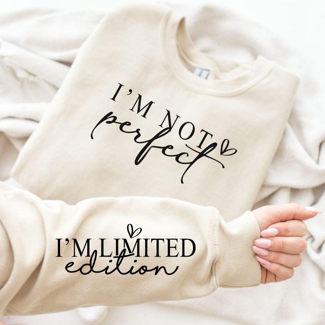 I'm Not Perfect Graphic Sweatshirt in Three Colors (Online Exclusive) Product Image