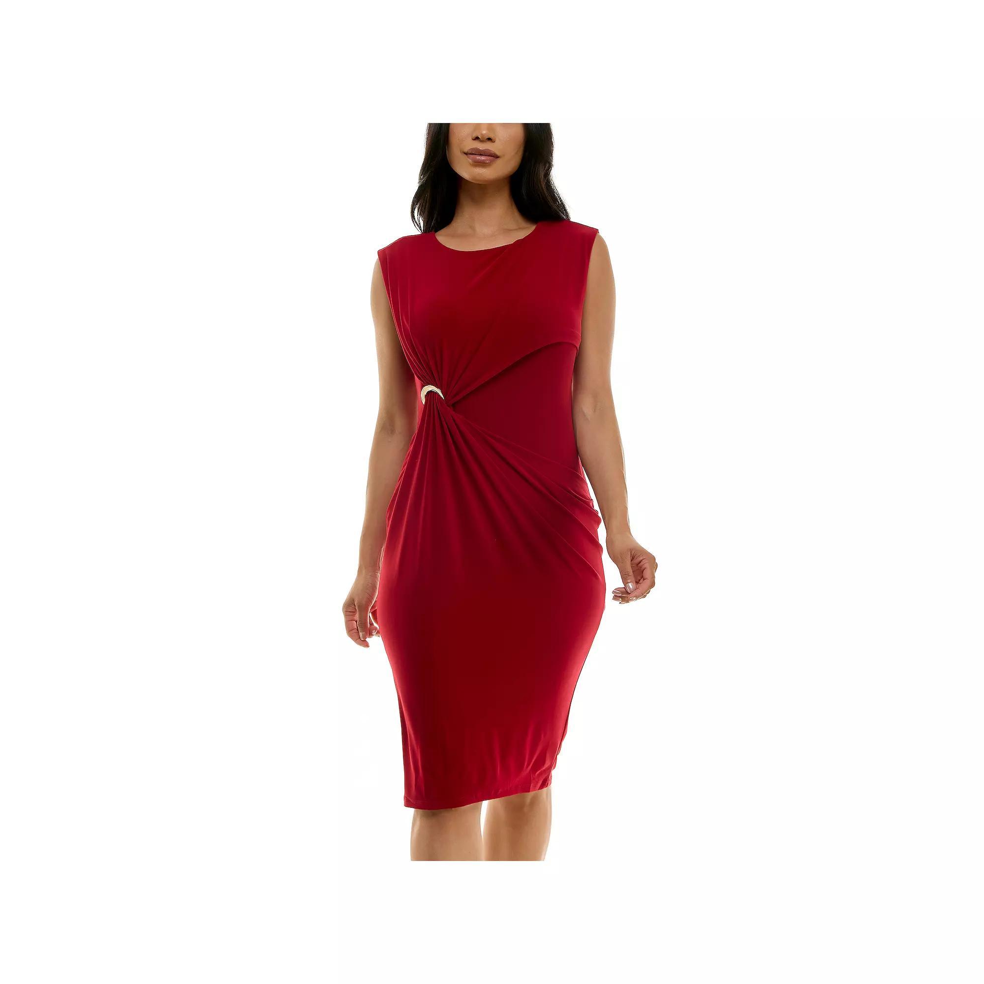 Women's Nina Leonard Wrap Around Dress, Size: Medium, Deep Lagoon Product Image