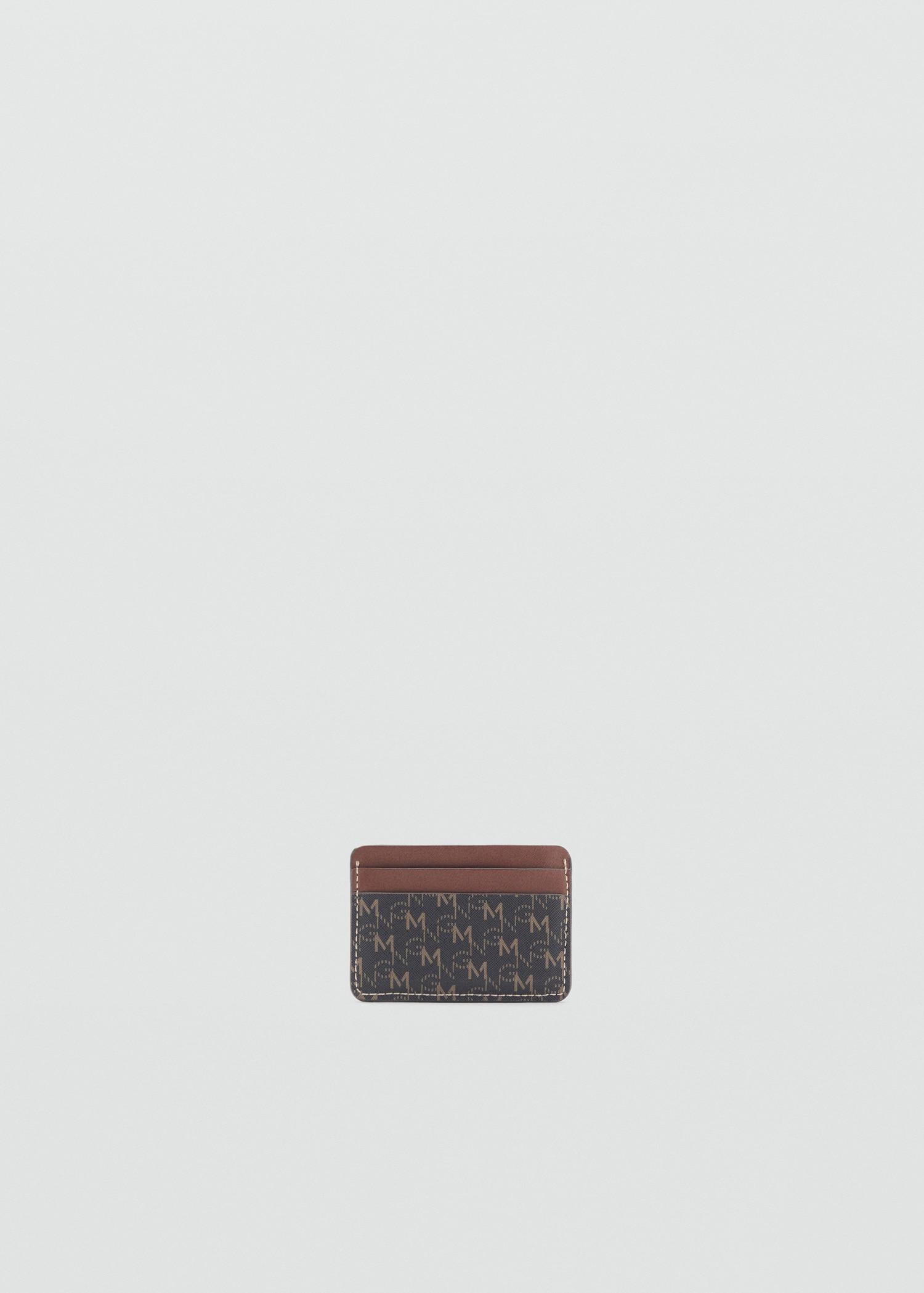 Card holder with printed logo - Women | MANGO USA Product Image