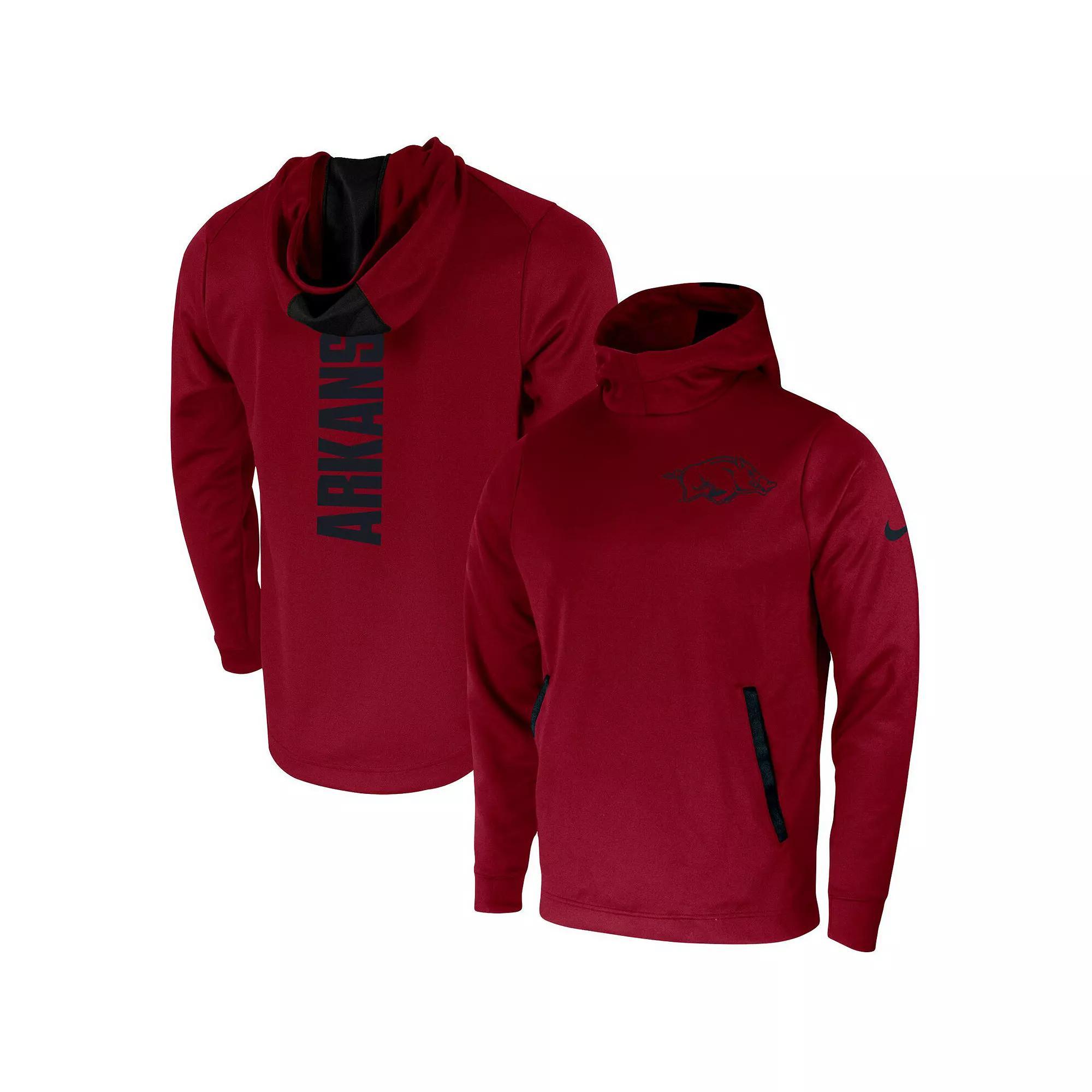 Men's Nike Cardinal Arkansas Razorbacks 2-Hit Performance Pullover Hoodie, Size: 3XL, Red Product Image