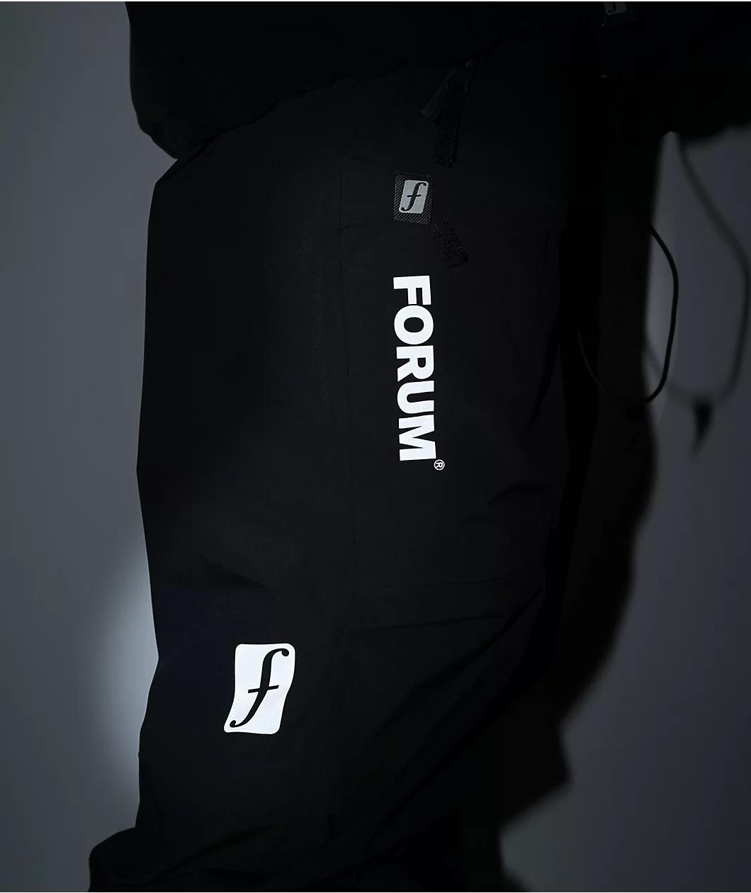Forum 3 Layer All Mountain Black 20K Snowboard Pants Product Image