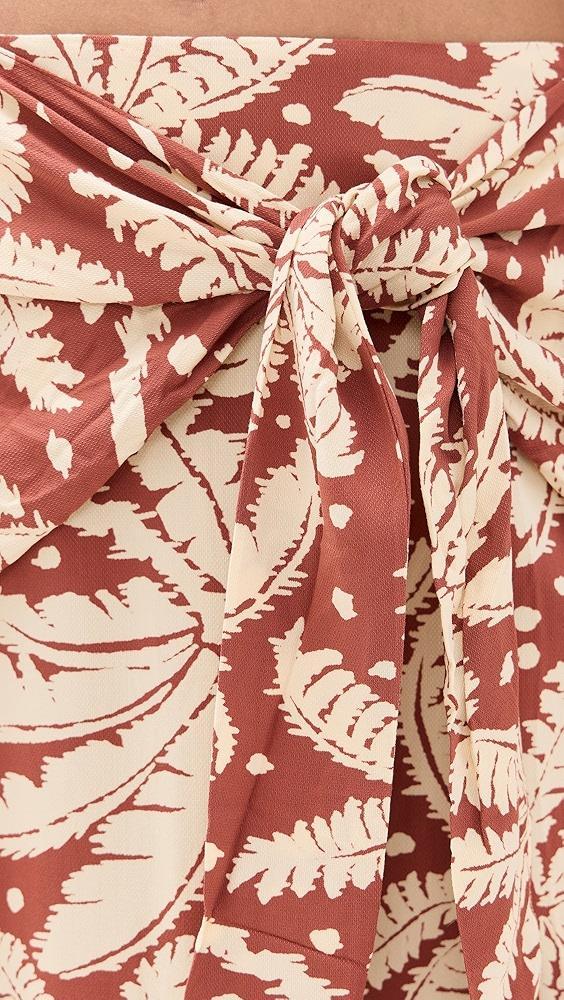 Dress To Cropped Crepe Skirt In Bahia Print | Shopbop Product Image