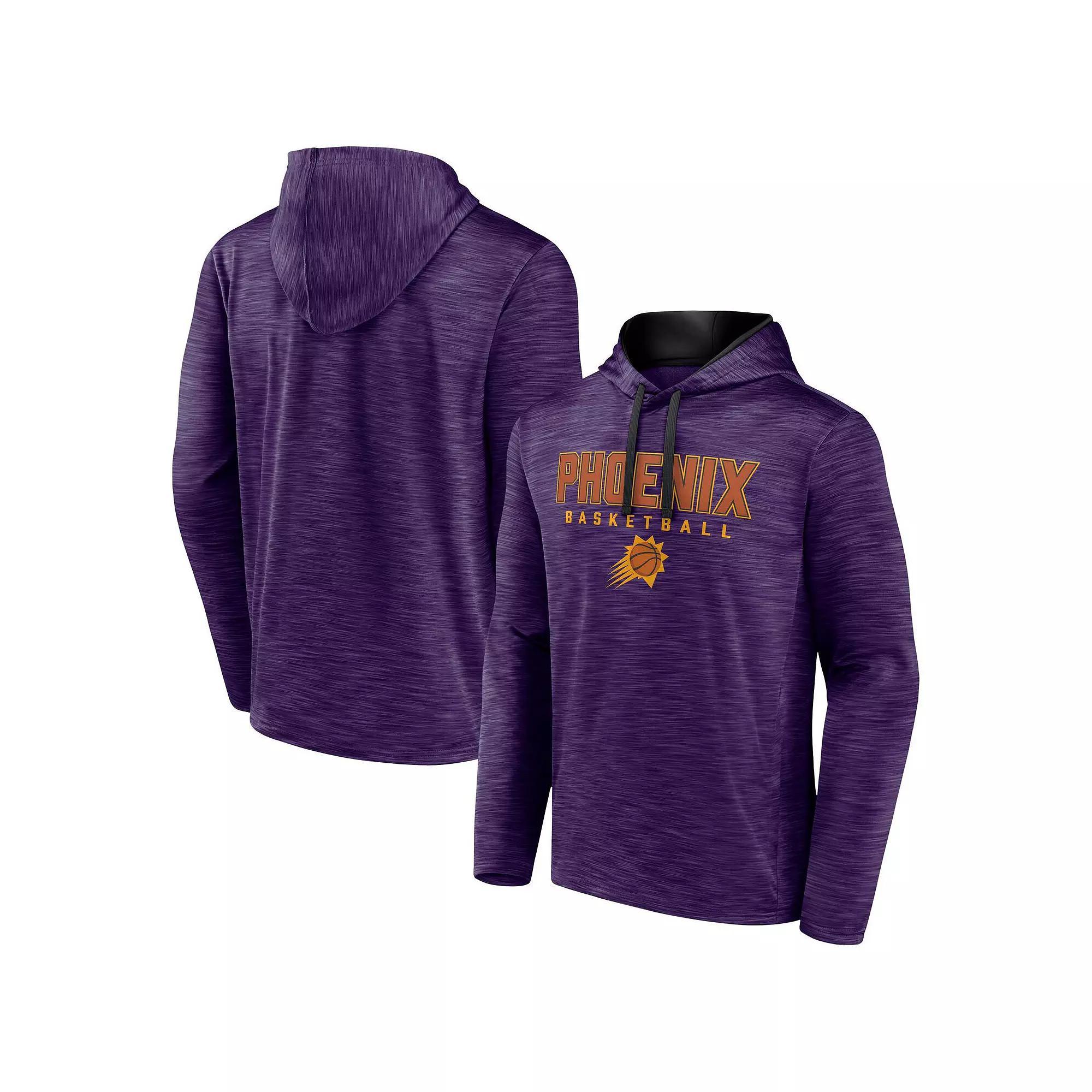 Men's Fanatics Branded Heather Purple Phoenix Suns Fast Break Pullover Hoodie, Size: 3XL, Phx Purple Product Image