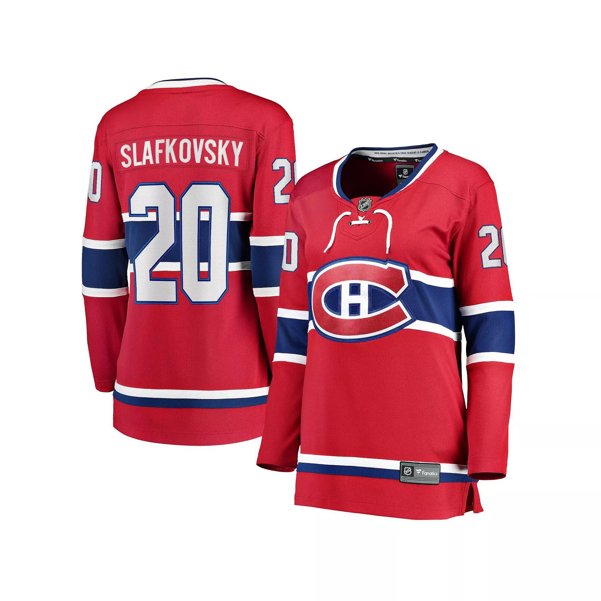 Women's Fanatics Juraj Slafkovsky Red Montreal Canadiens Home Premier Breakaway Player Jersey, Size: 4XL, Cnd Red Product Image