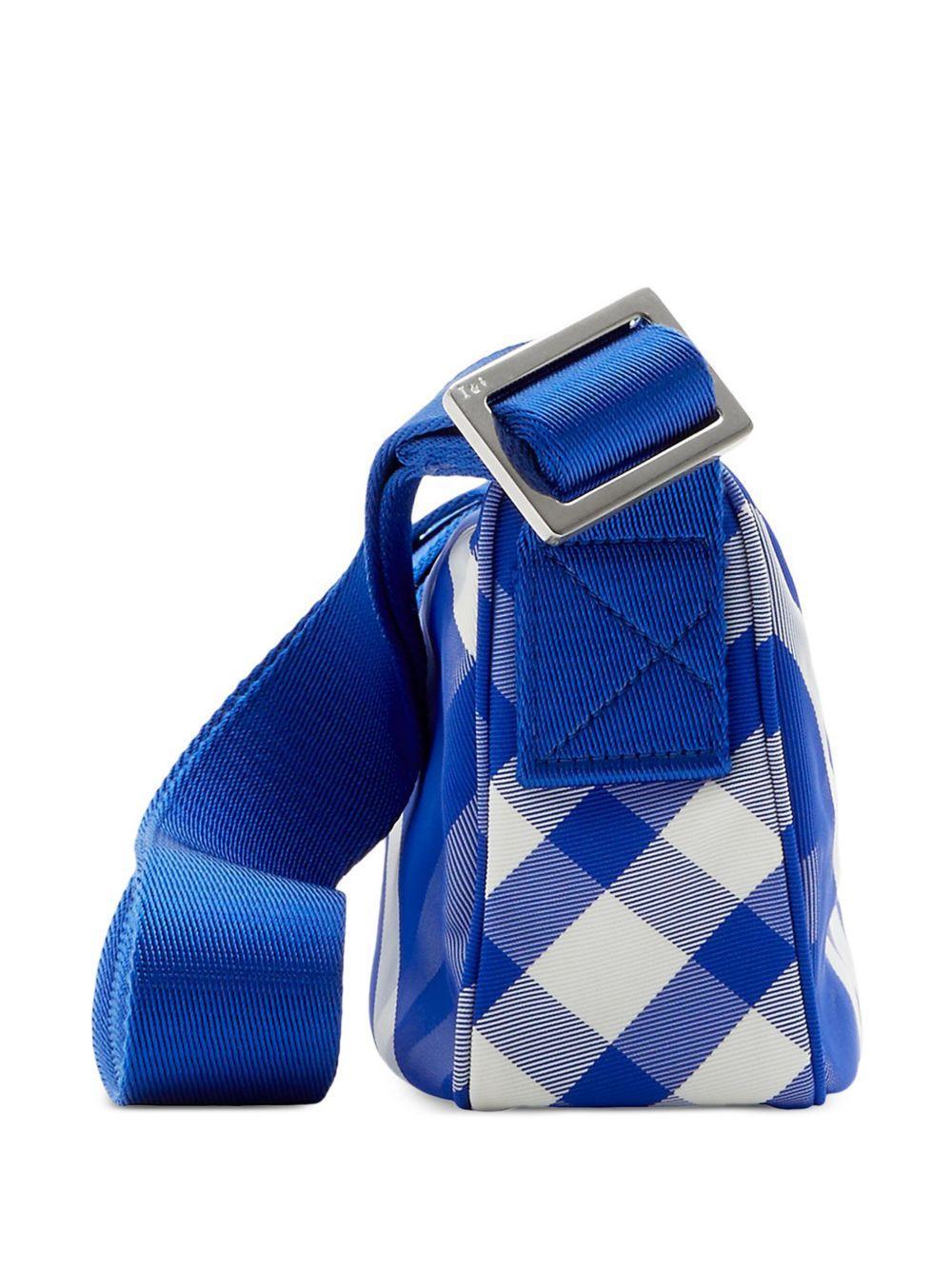 Shield check-pattern messenger bag Product Image