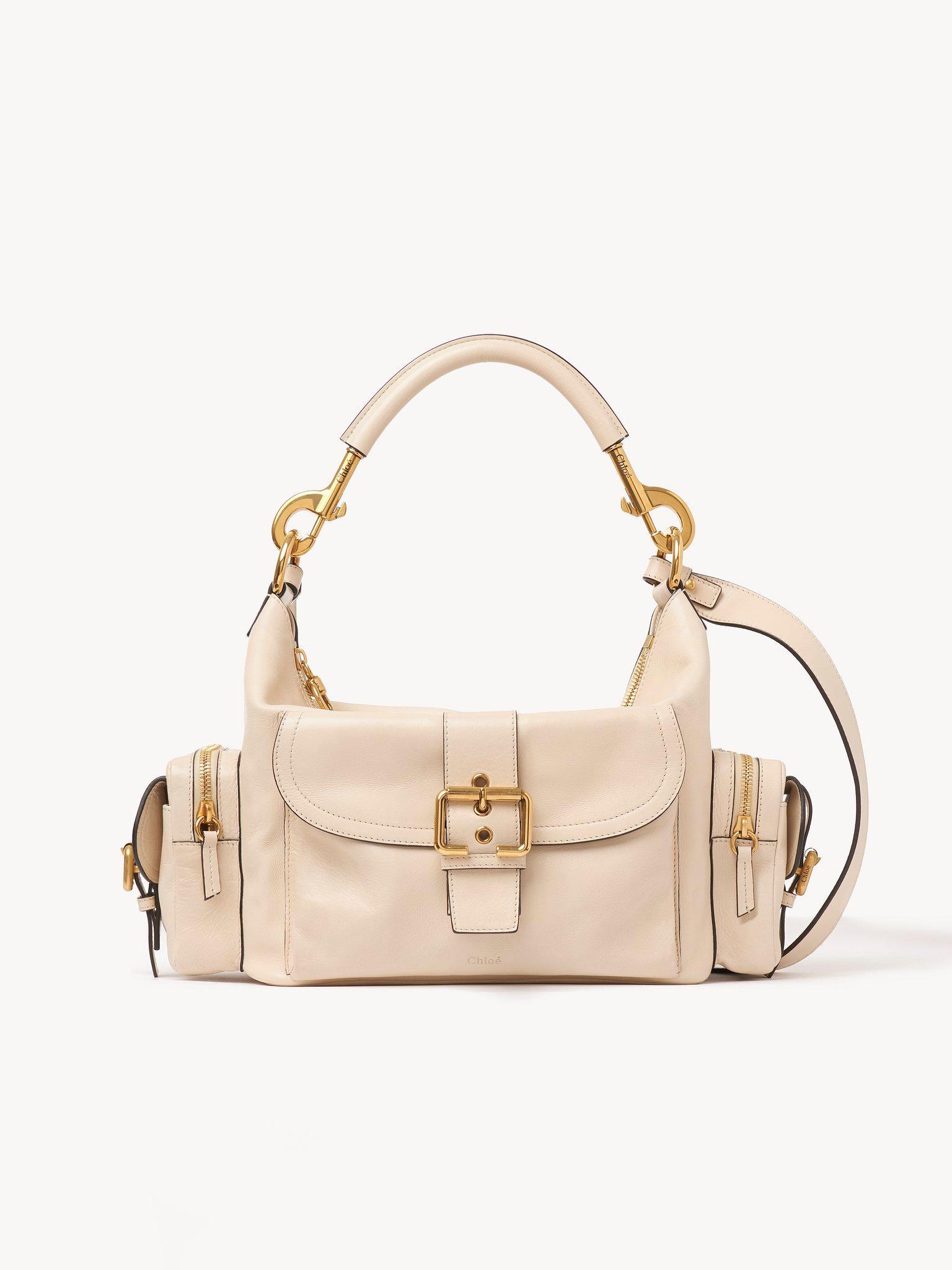 Camera bag in shiny leather Product Image
