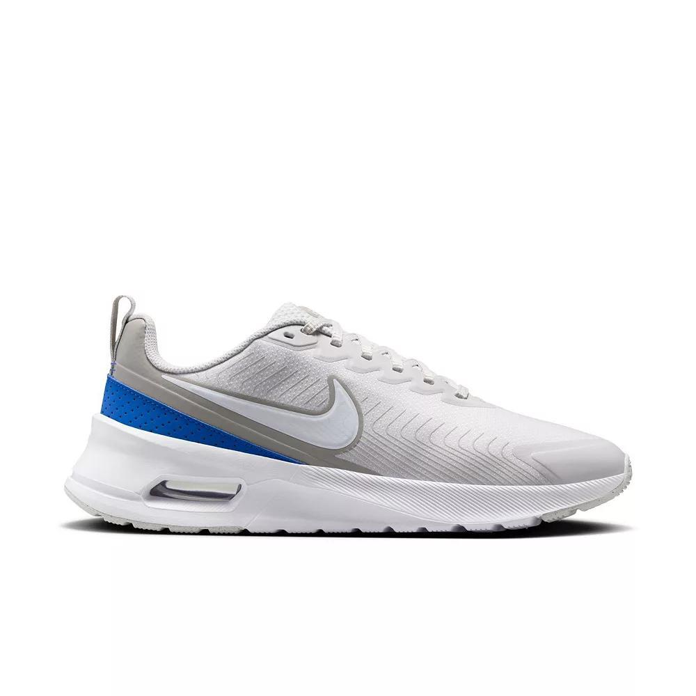 Nike Air Max Nuaxis Men's Running Shoes, Women's, Size: 10.5, Gray White Blue Product Image
