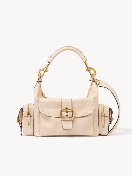 Camera bag in shiny leather Product Image