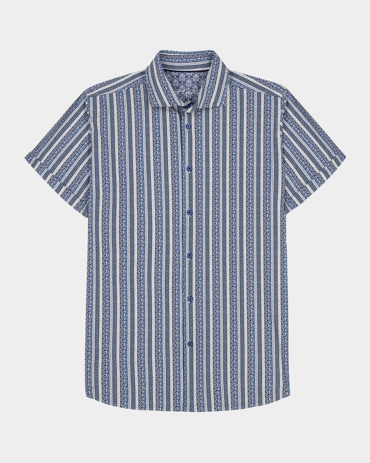 Mens Ionian Stripe Short-Sleeve Shirt Product Image
