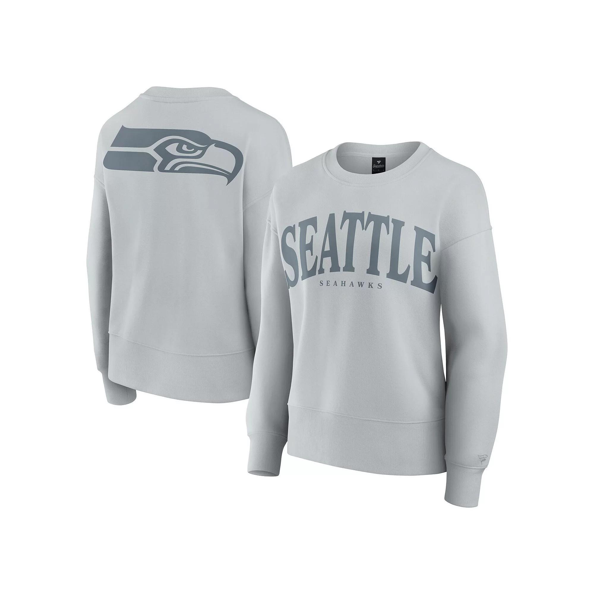 Women's Fanatics  Gray Seattle Seahawks Elements Pullover Sweatshirt, Size: Medium, Grey Product Image