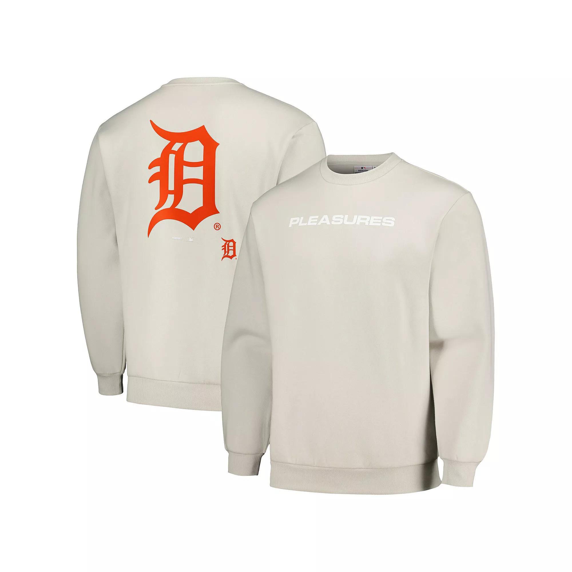 Men's Gray Detroit Tigers Ballpark Pullover Sweatshirt, Size: Small, Grey Product Image