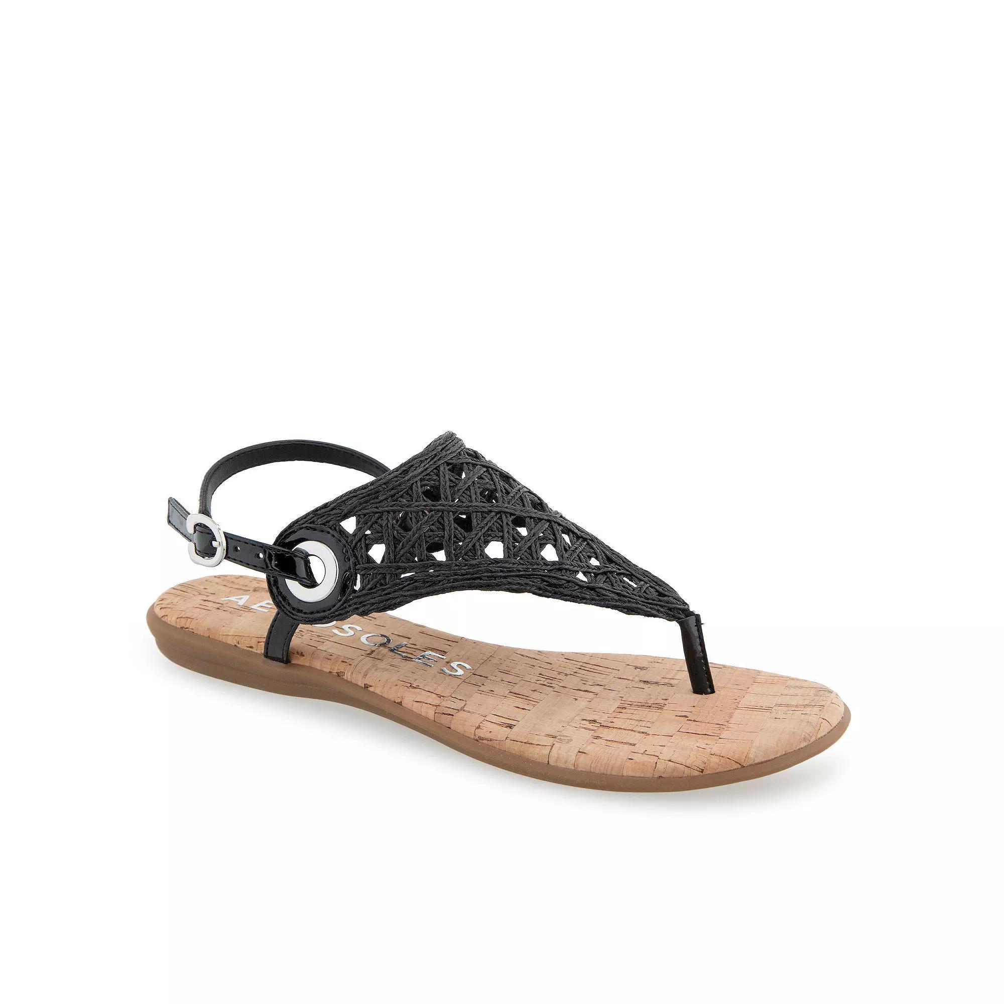 Aerosoles Conclusion Women's Thong Sandals, Size: 10 Medium, Black Product Image