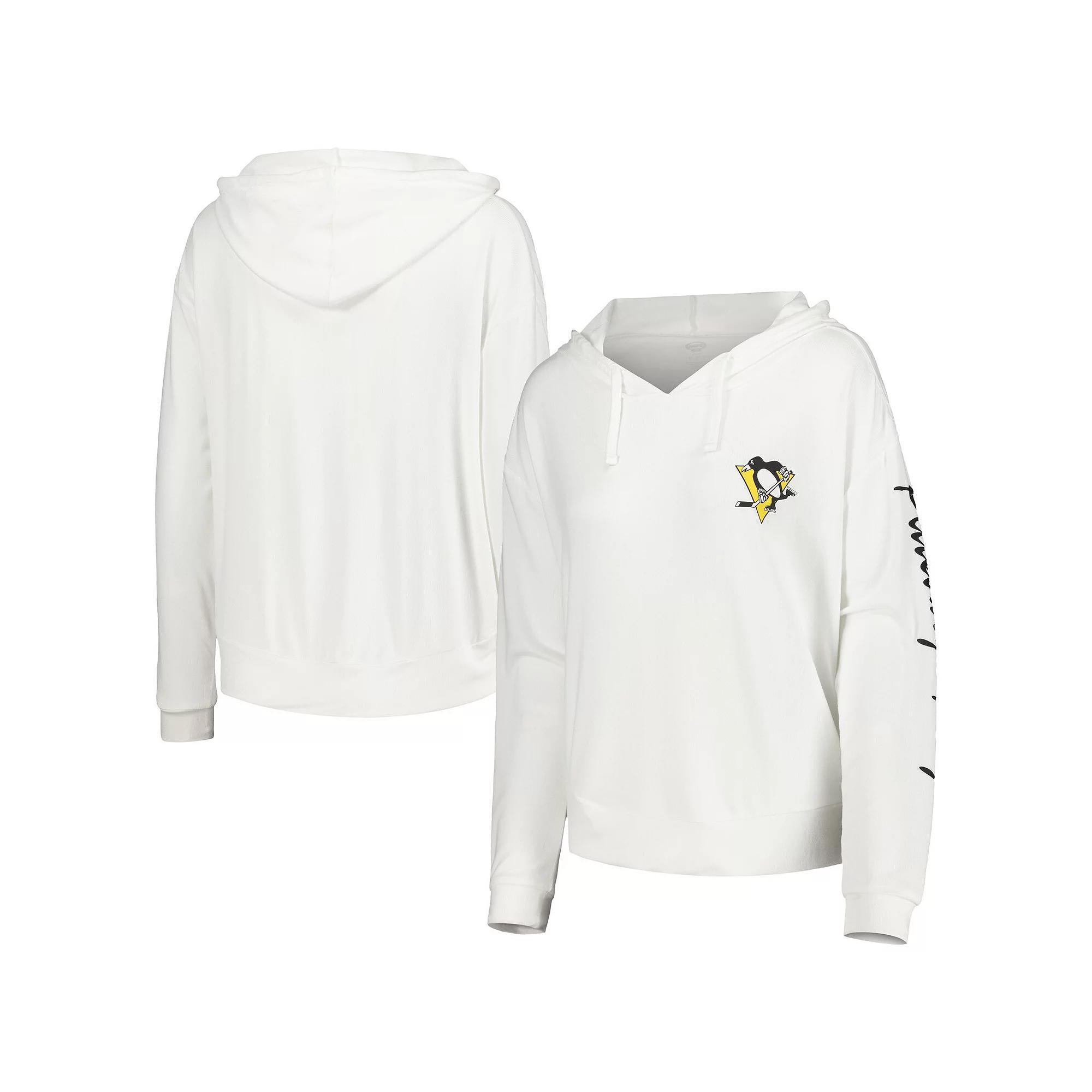 Womens Concepts Sport Pittsburgh Penguins Accord Hacci Long Sleeve Hoodie T-Shirt Product Image
