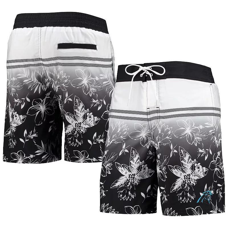 Men's G-III Sports by Carl Banks Black Carolina Panthers Island Volley Swim Shorts, Size: 2XL Product Image