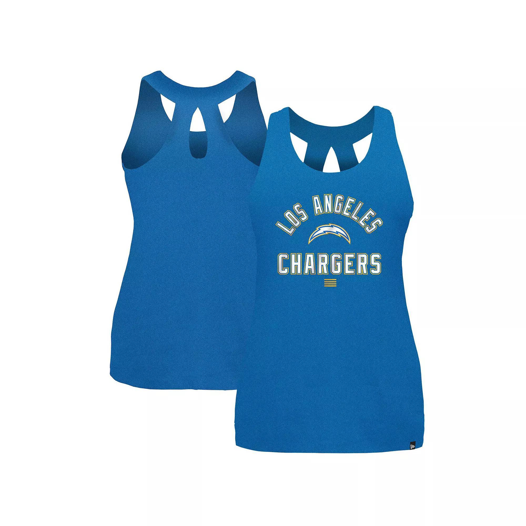 Women's New Era Powder Blue Los Angeles Chargers 2024 NFL Training Camp Tank Top, Size: Large Product Image