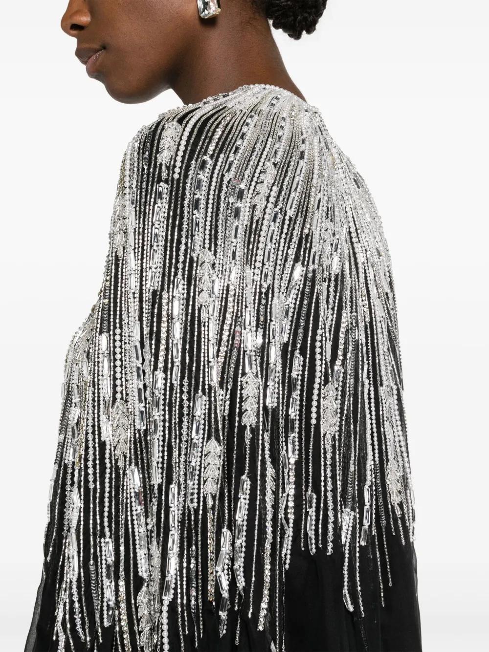 crystal-embellished chiffon ensemble Product Image
