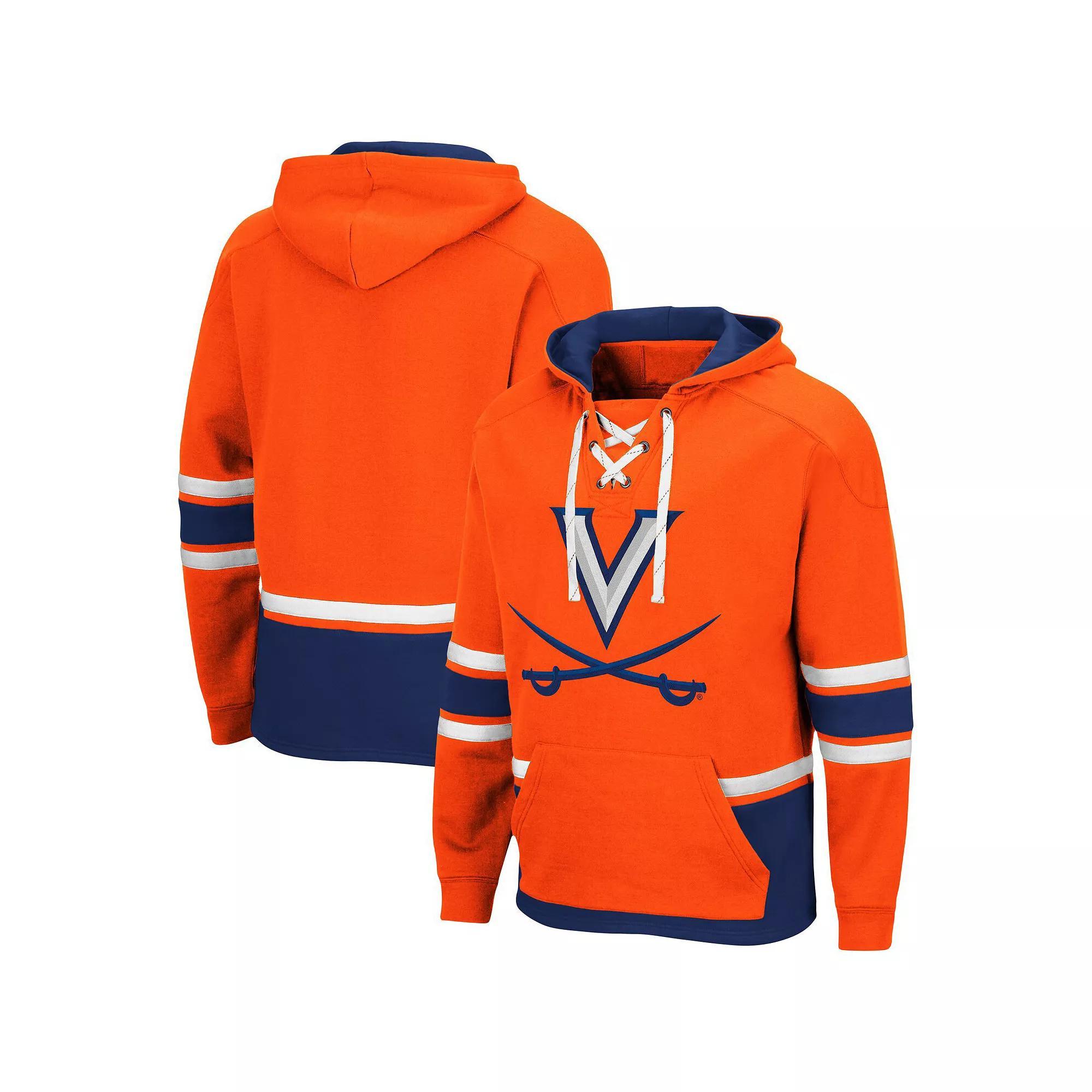 Men's Colosseum Orange Virginia Cavaliers Lace Up 3.0 Pullover Hoodie, Size: 2XL Product Image