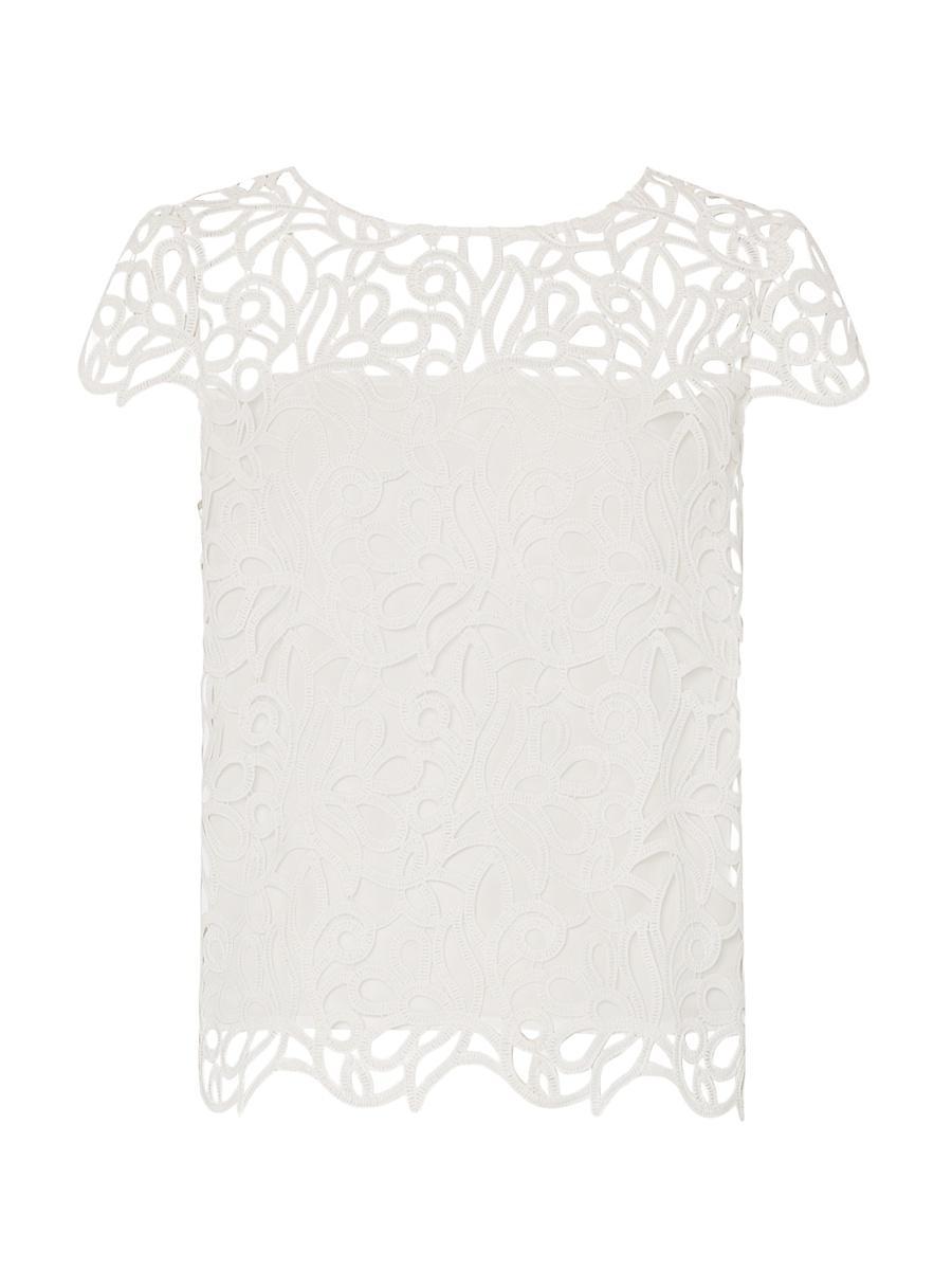 Womens Baby Curled Lace Top Product Image