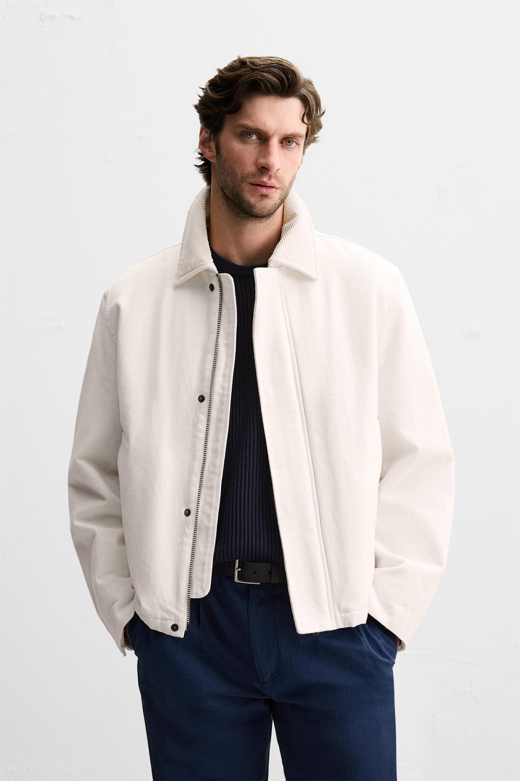 MIXED COLLAR JACKET Product Image