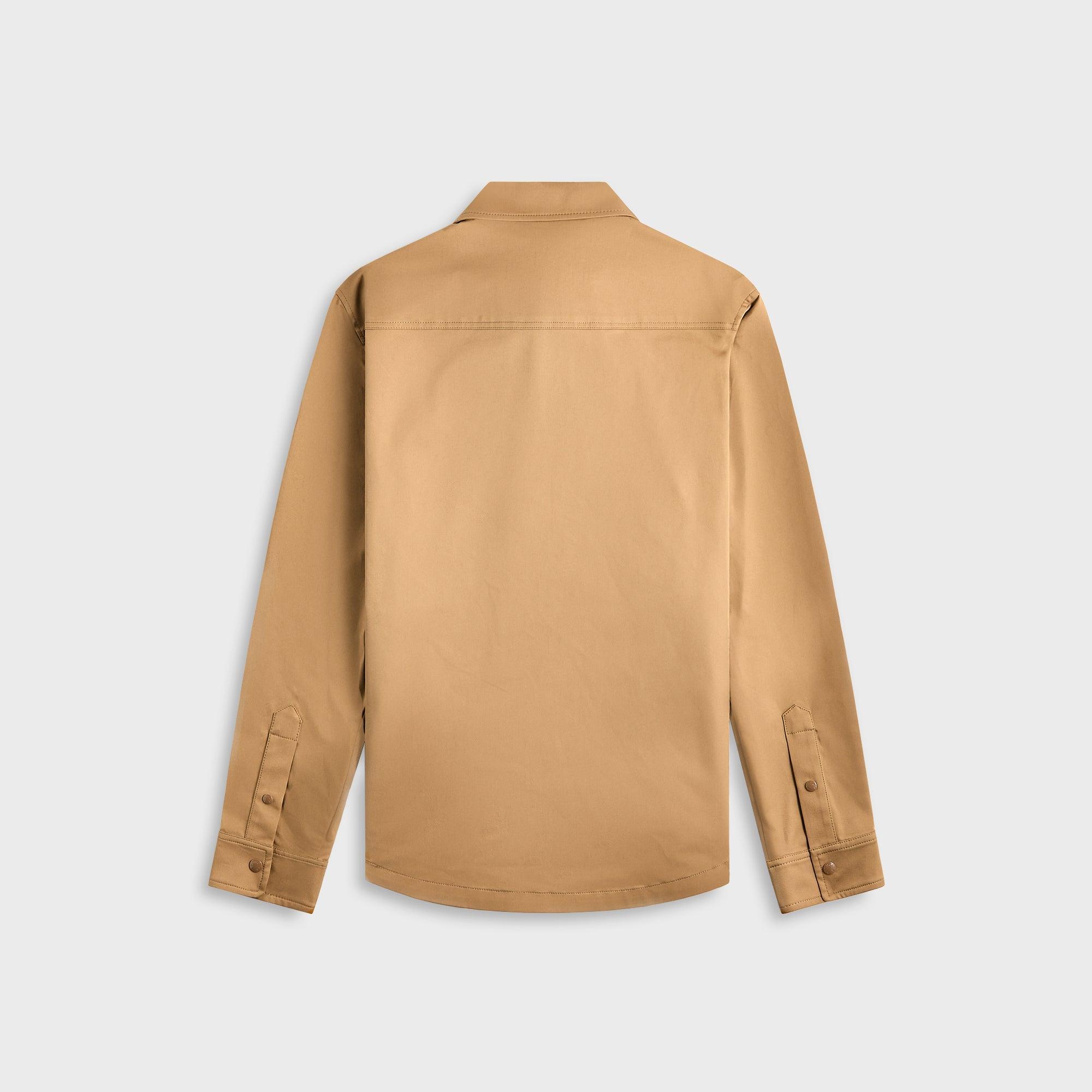 Moncler Beige Gabardine Zip-Up Shirt Jacket - Beige Male Product Image