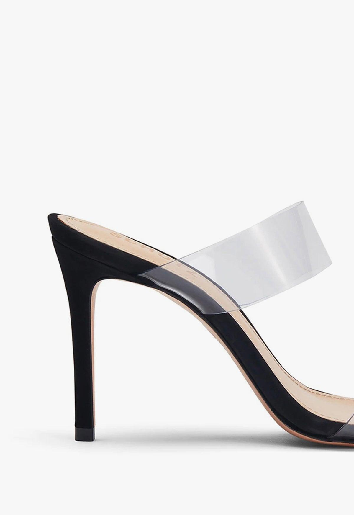 Schutz Womens Ariella Clear Strap High-Heel Slide Sandals Product Image