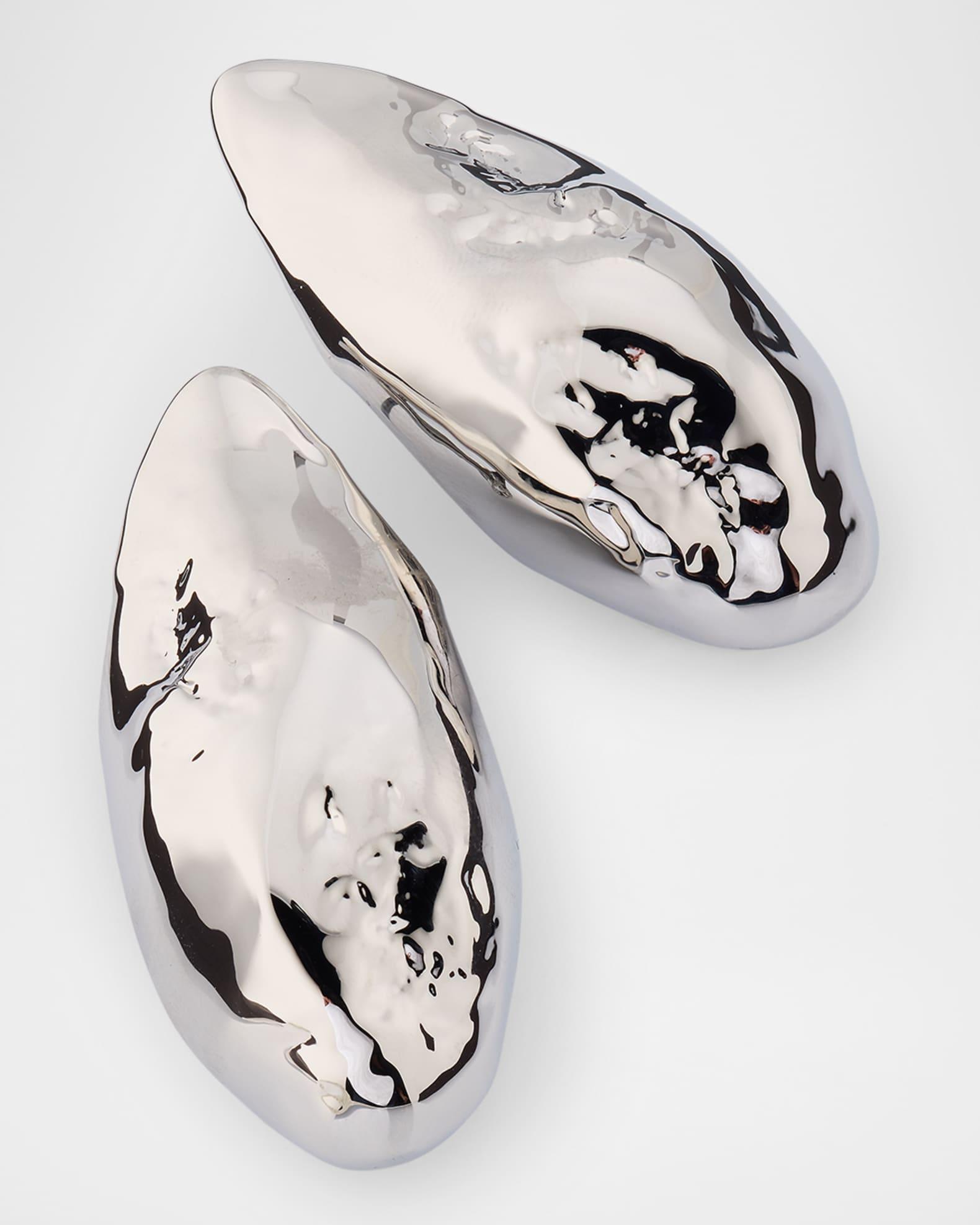 Molten Puffy Teardrop Post Earrings Product Image