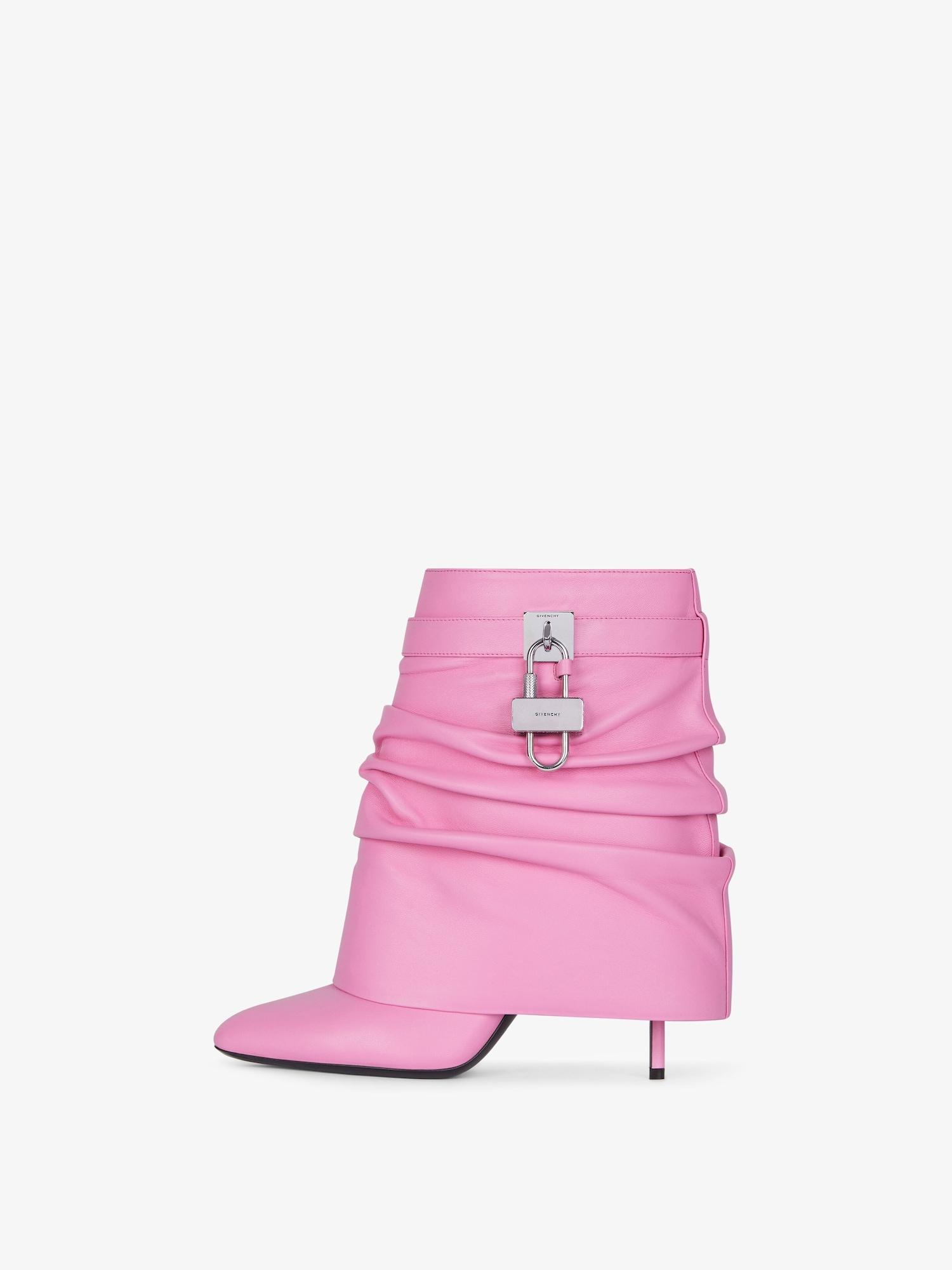 Shark Lock Stiletto ankle boots in nappa leather Product Image