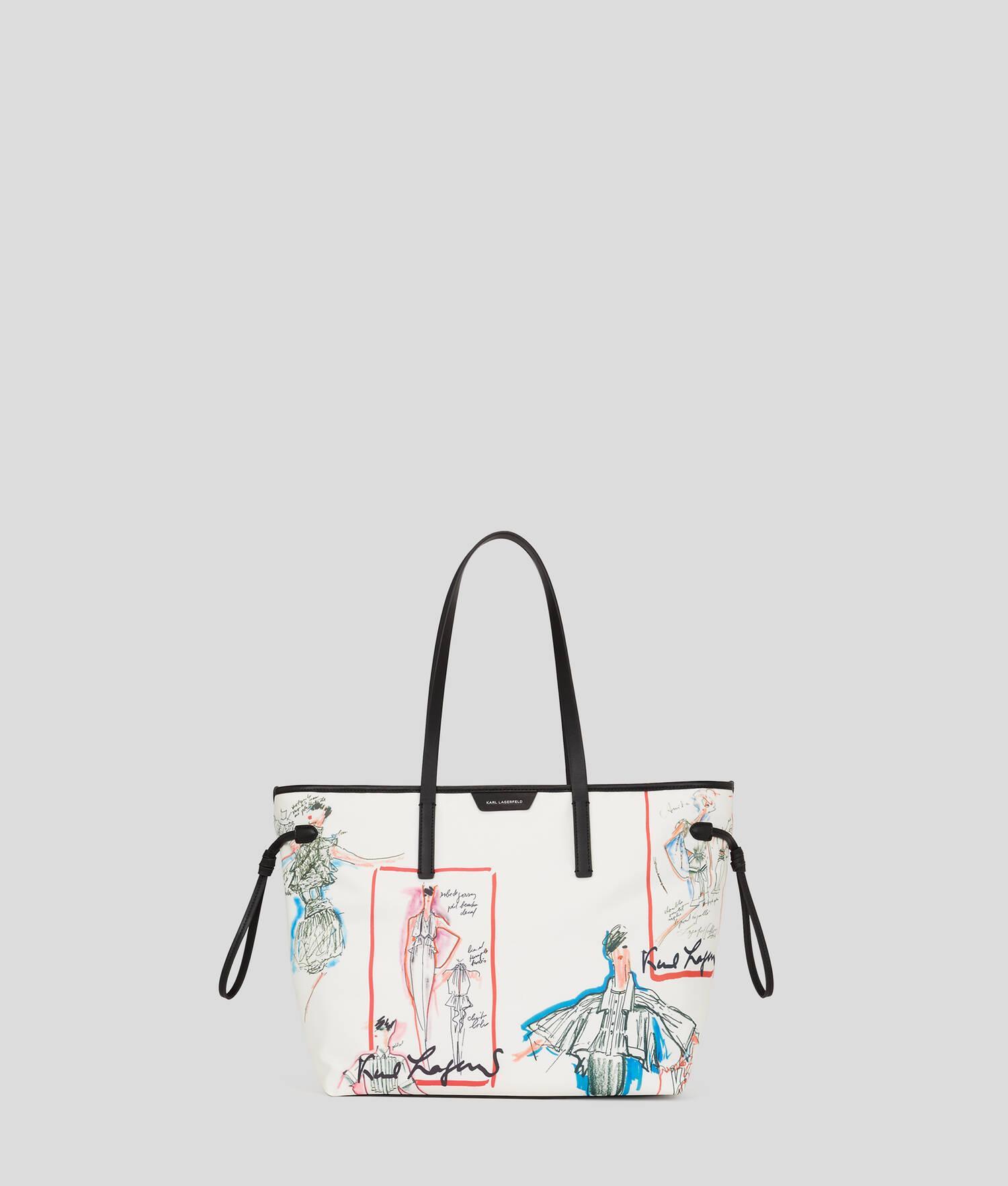 KARL SKETCHES NYLON TOTE BAG Product Image